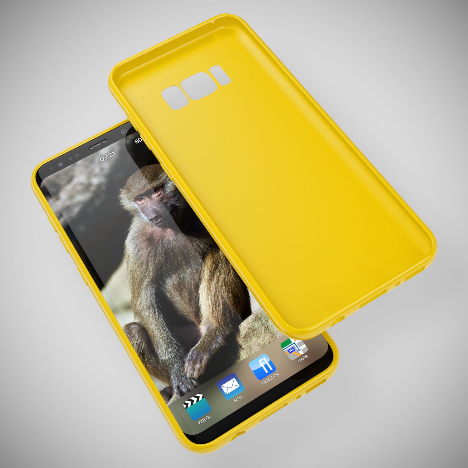 Samsung Galaxy S8 Plus Handy Hülle von NALIA, Silikon Case Cover Bumper Schutz Schwarz NALIA