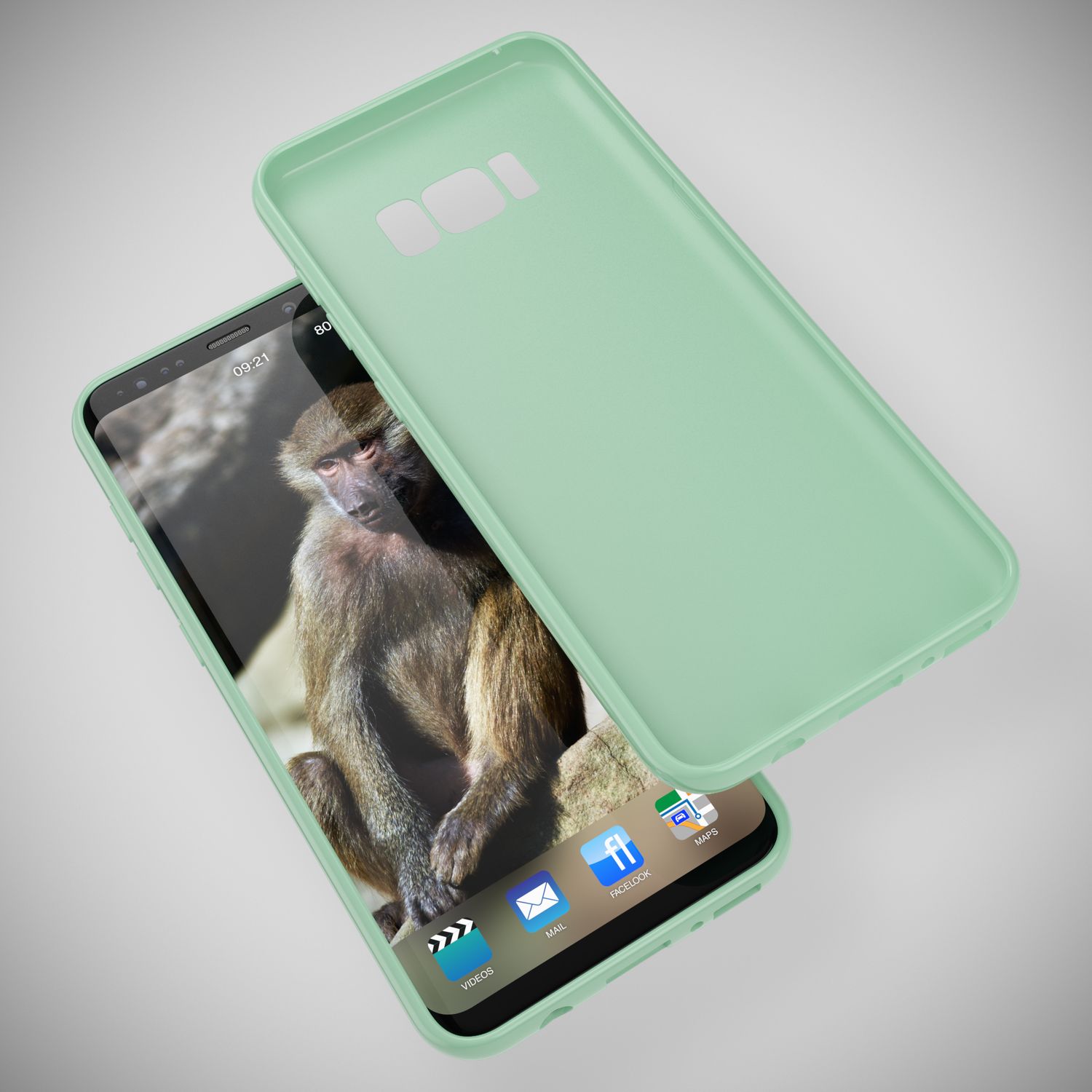 Samsung Galaxy S8 Plus Handy Hülle von NALIA, Silikon Case Cover Bumper Schutz Schwarz NALIA