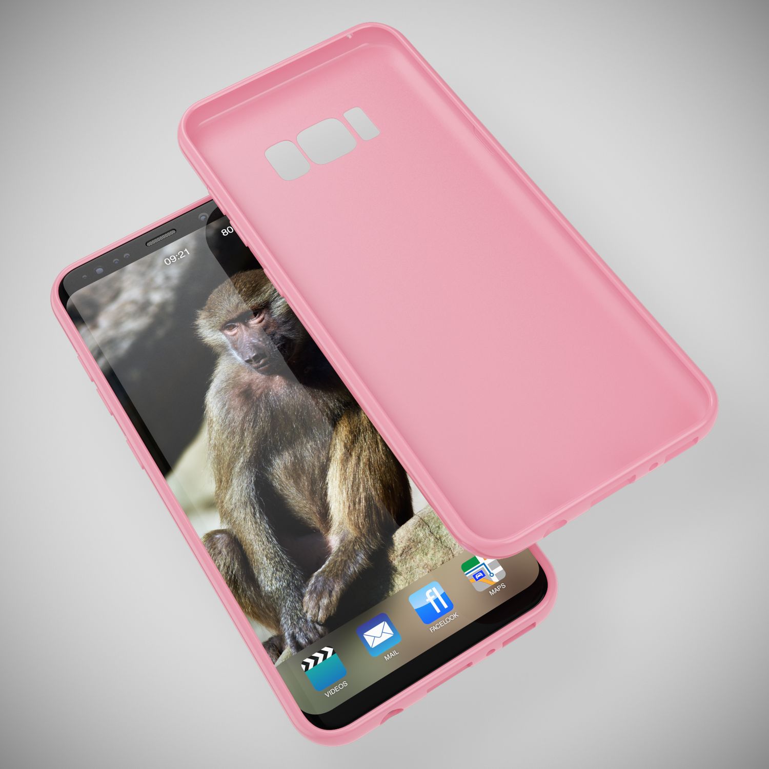 Samsung Galaxy S8 Hülle Handyhülle von NALIA, Slim Silikon Cover TPU Jelly Case Rot NALIA