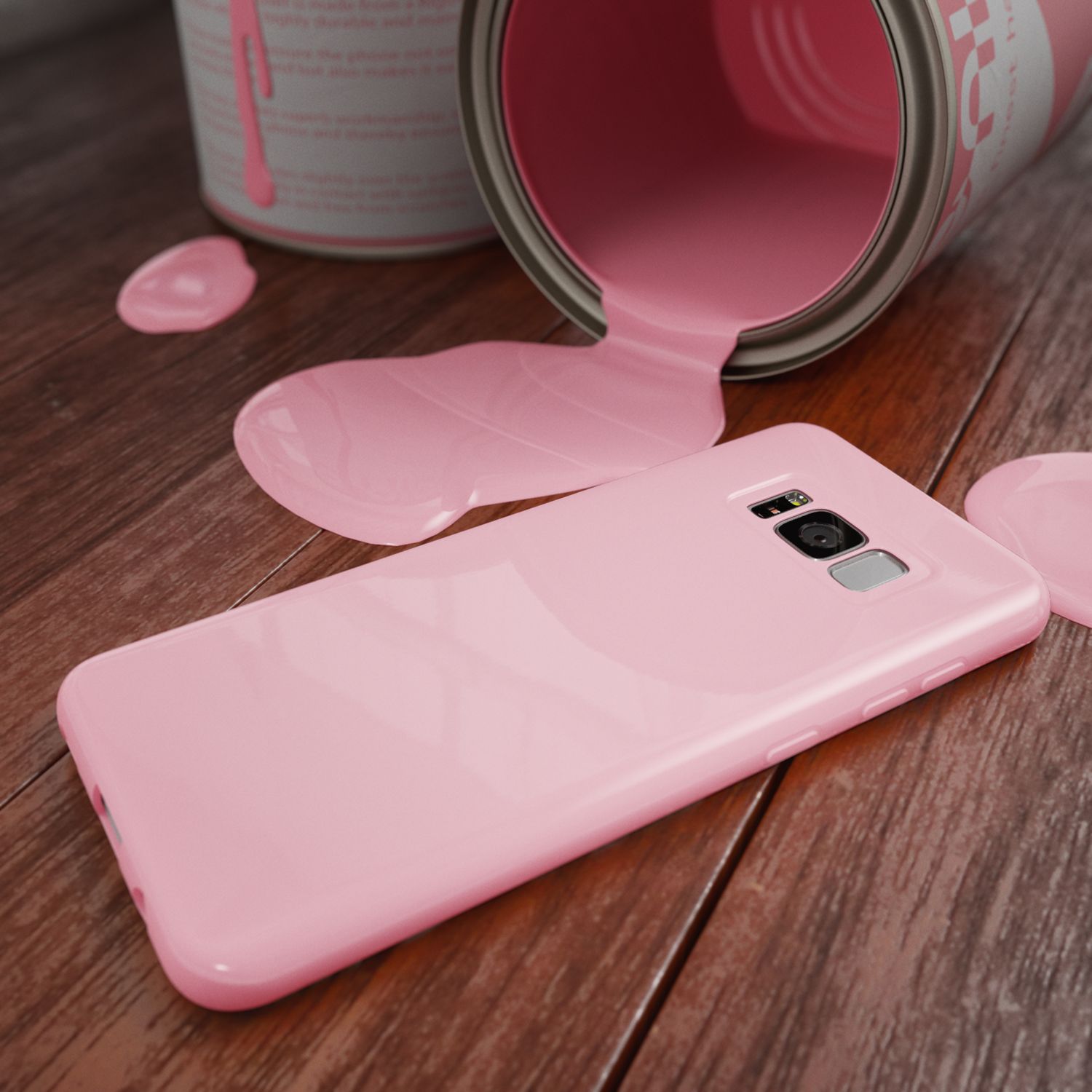 Samsung Galaxy S8 Hülle Handyhülle von NALIA, Slim Silikon Cover TPU Jelly Case Rot NALIA