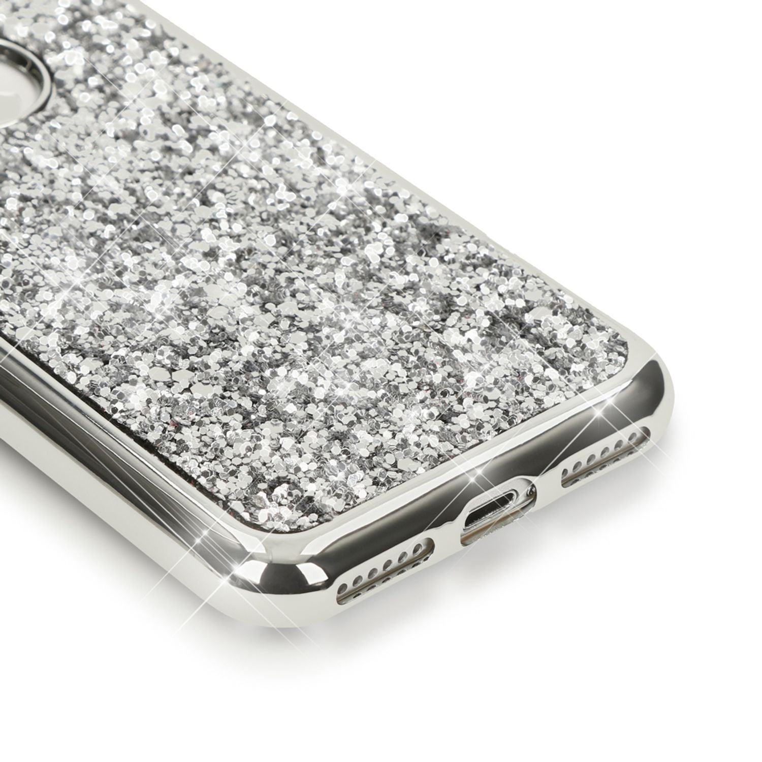 Apple iPhone 7 Hülle Handyhülle von NALIA, Glitzer Schutz Ohren Bling Case Cover NALIA