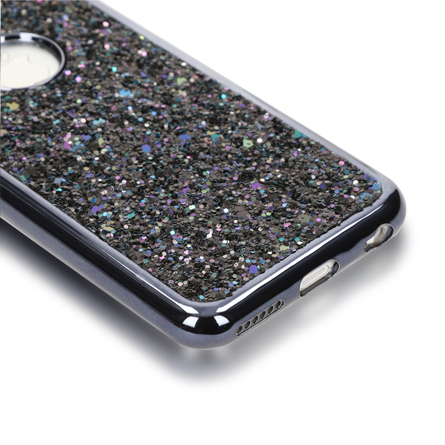 Apple iPhone 6 6S Handy Hülle von NALIA, Glitzer Back Cover Case mit Maus Ohren NALIA