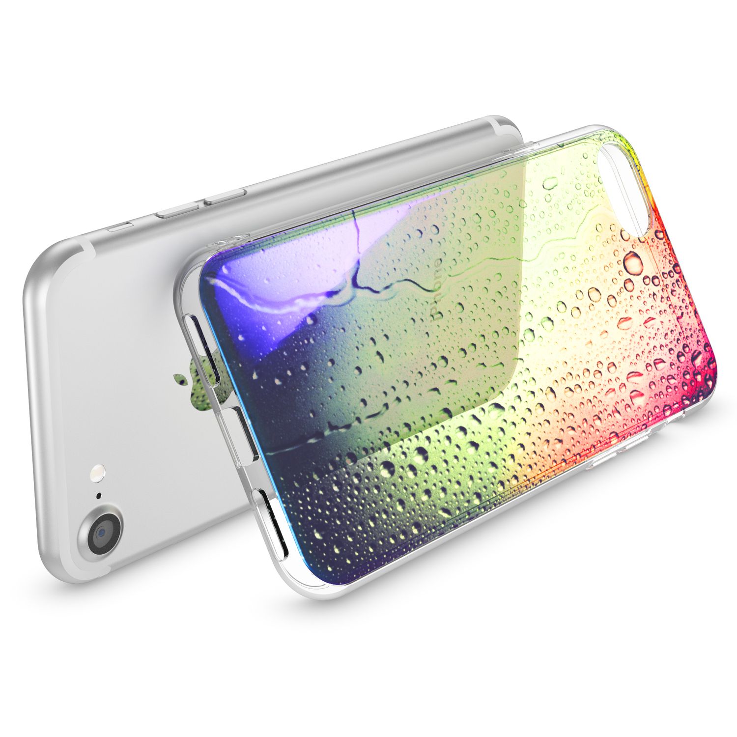 NALIA Handy Hülle für iPhone SE 2020 / 8 / 7, Motiv Case Cover Schutz Tasche TPU NALIA