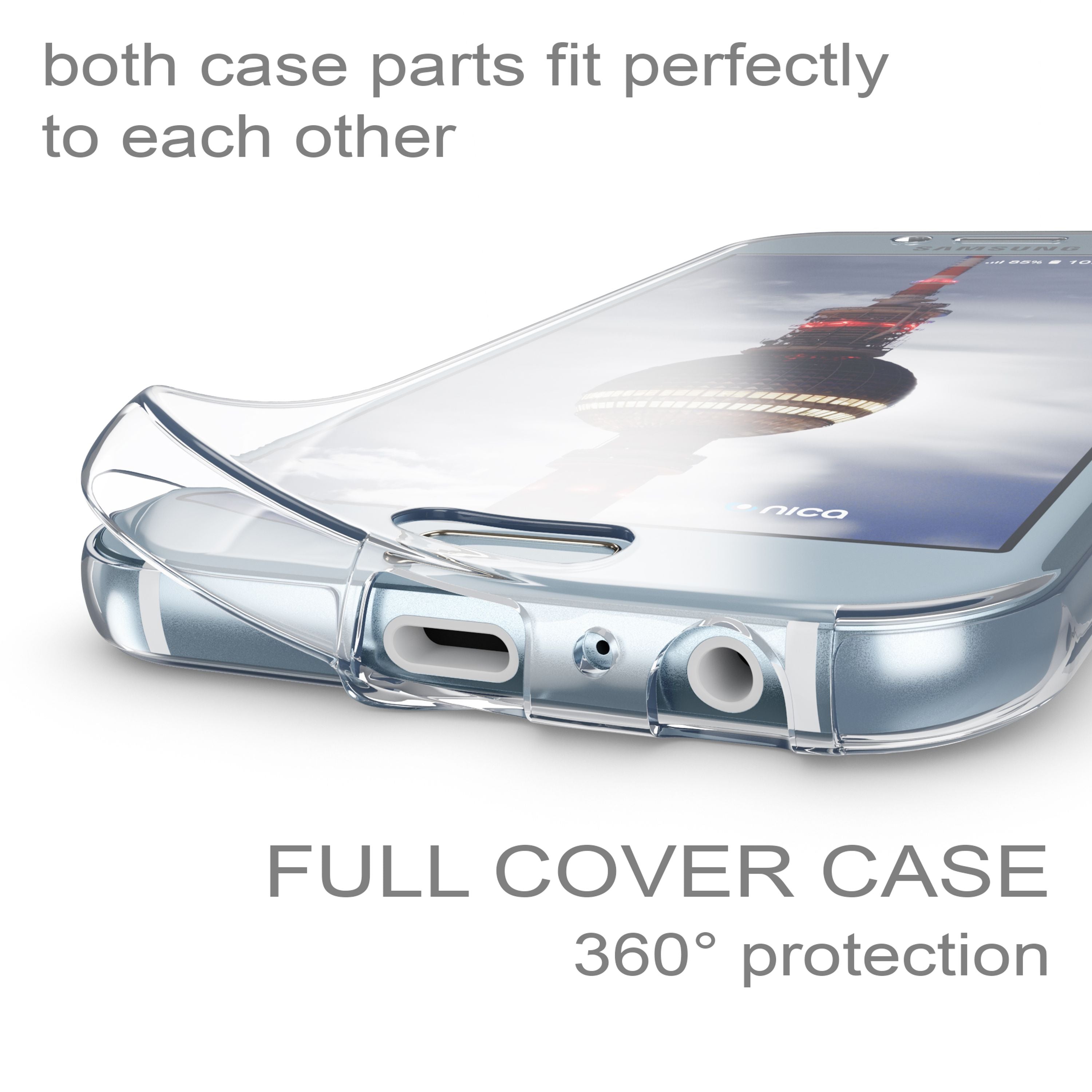 Samsung Galaxy A5 2017 Hülle 360 Handyhülle von NALIA, Full Cover Rundum TPU Case NALIA