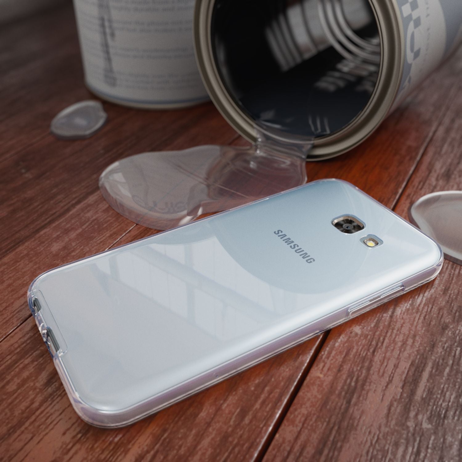 Samsung Galaxy A5 2017 Hülle 360 Handyhülle von NALIA, Full Cover Rundum TPU Case Transparent NALIA