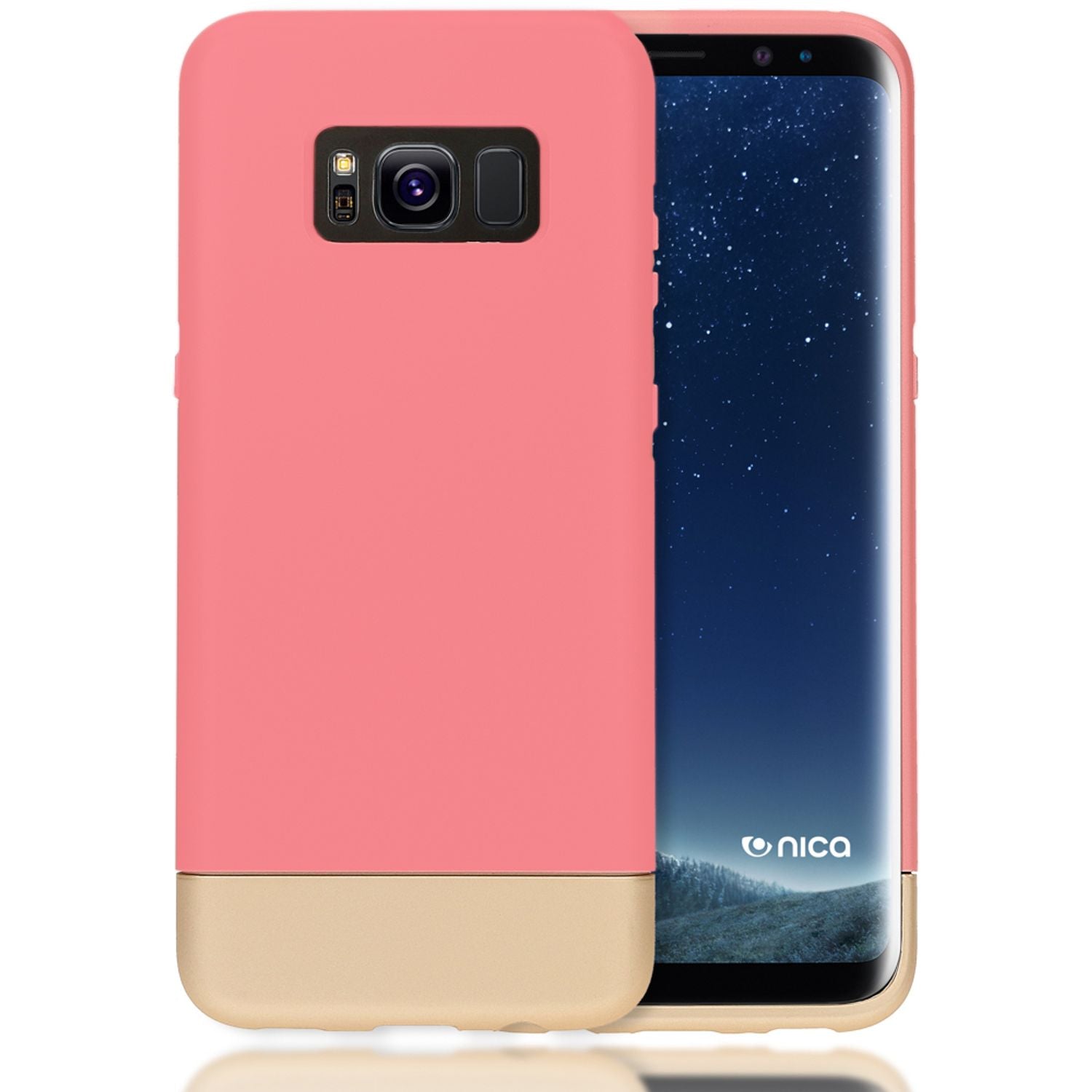 Samsung Galaxy S8 Plus Handy Hülle von NALIA, Hard Case Cover Matt Bumper Schutz Rose Gold NALIA Protective Hülle