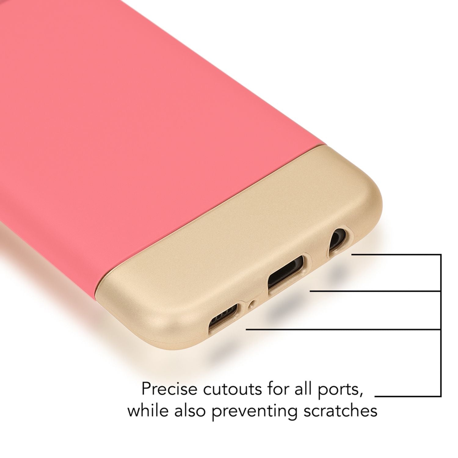 Samsung Galaxy S8 Plus Handy Hülle von NALIA, Hard Case Cover Matt Bumper Schutz Rose Gold NALIA Protective Hülle