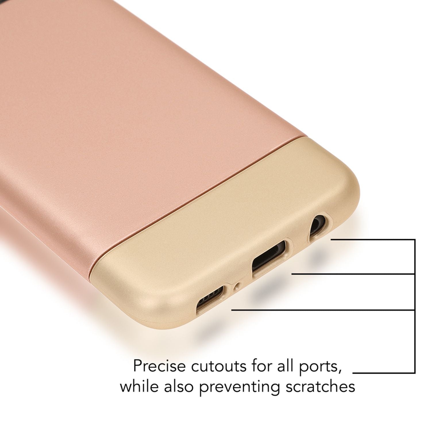 Samsung Galaxy S8 Plus Handy Hülle von NALIA, Hard Case Cover Matt Bumper Schutz Rose Gold NALIA Protective Hülle