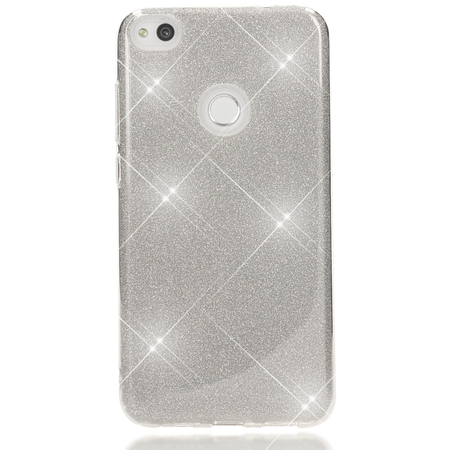 Huawei P8 Lite (2017) Glitzer Handy Hülle von NALIA, Silikon Case Cover Schutz NALIA Protective Hülle