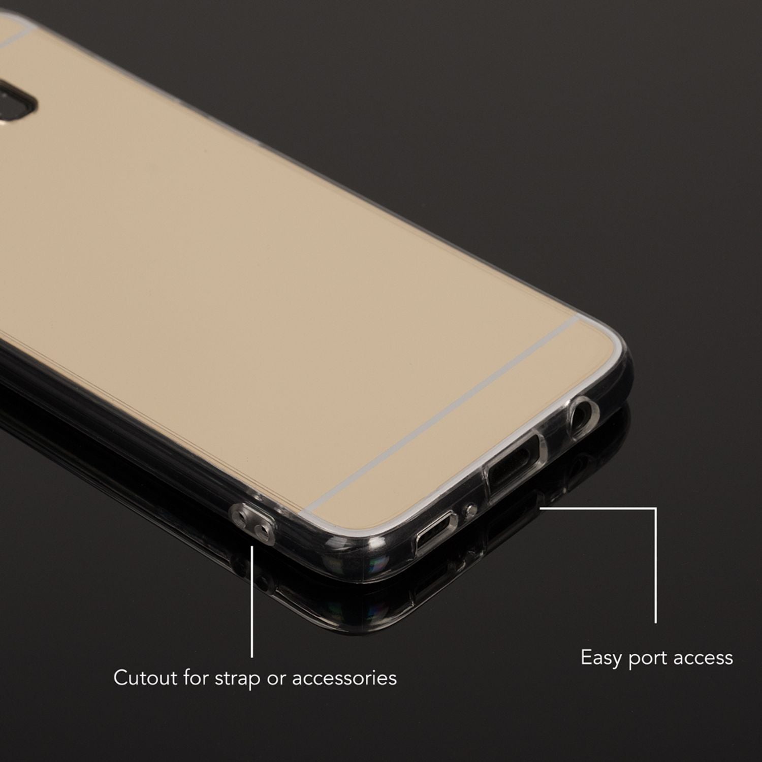 Samsung Galaxy S8 Spiegel Hülle von NALIA, Mirror Case Dünne Silikon Handyhülle NALIA
