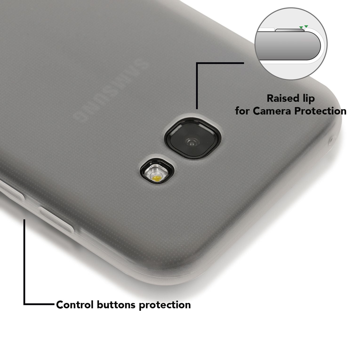 Samsung Galaxy A5 2017 Handy Hülle von NALIA, Silikon Case Cover Schutz Tasche Transparent NALIA