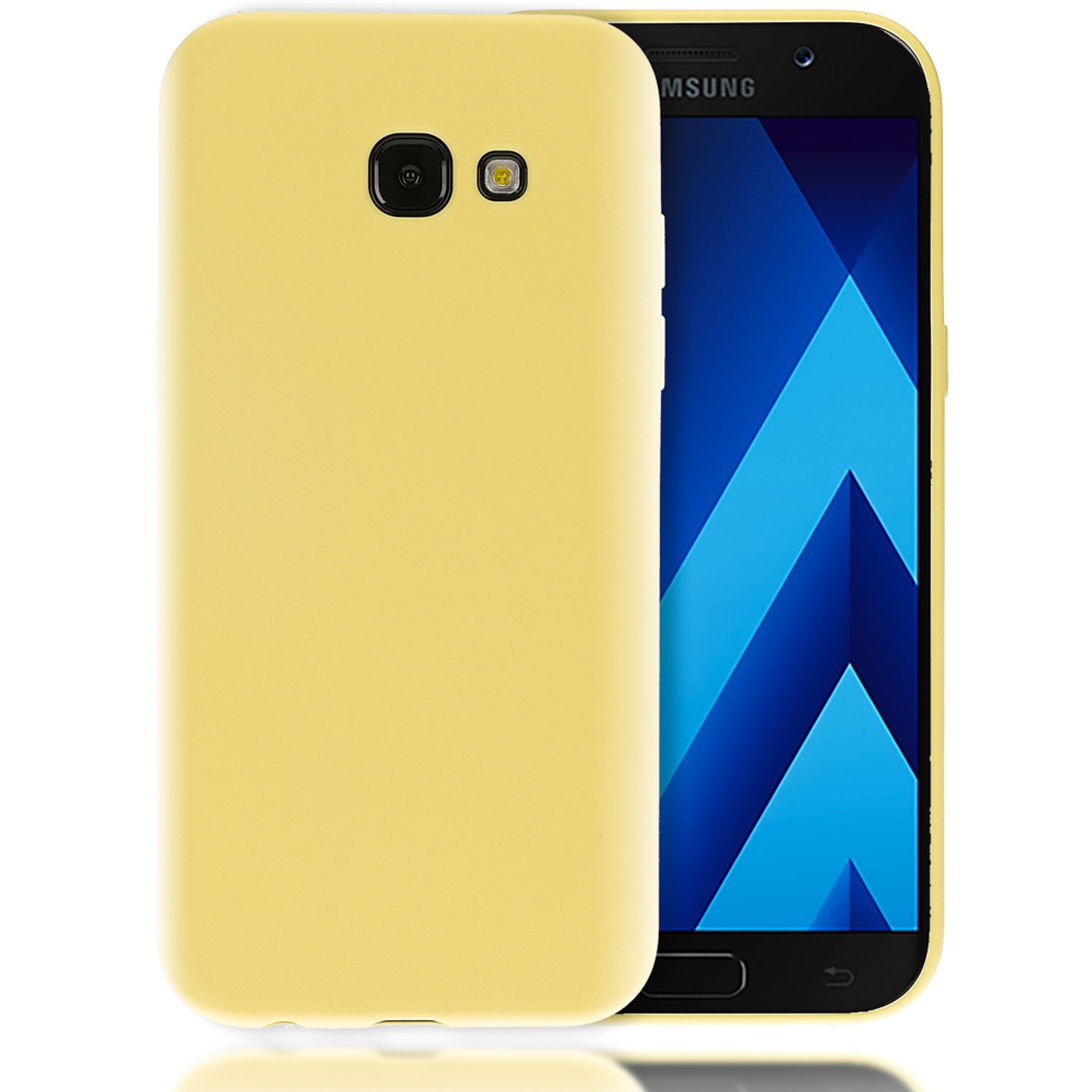 Samsung Galaxy A5 2017 Handy Hülle von NALIA, Silikon Case Cover Schutz Tasche Schwarz NALIA