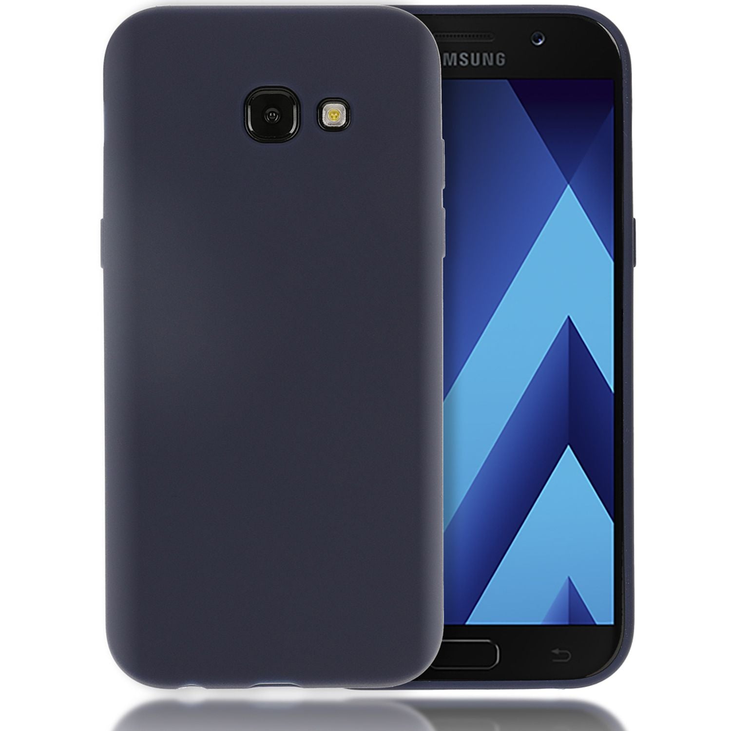 Samsung Galaxy A5 2017 Handy Hülle von NALIA, Silikon Case Cover Schutz Tasche Schwarz NALIA
