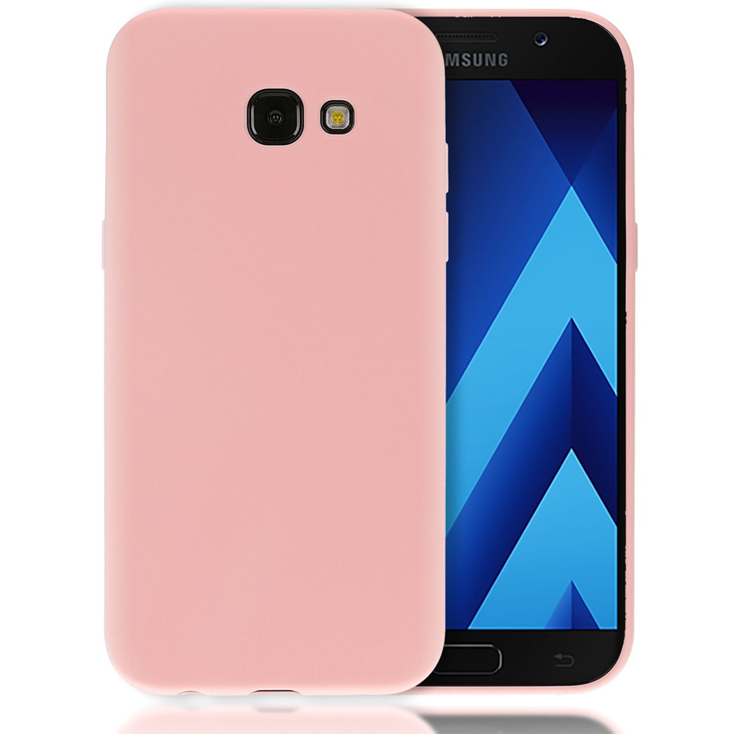 Samsung Galaxy A5 2017 Handy Hülle von NALIA, Silikon Case Cover Schutz Tasche Schwarz NALIA
