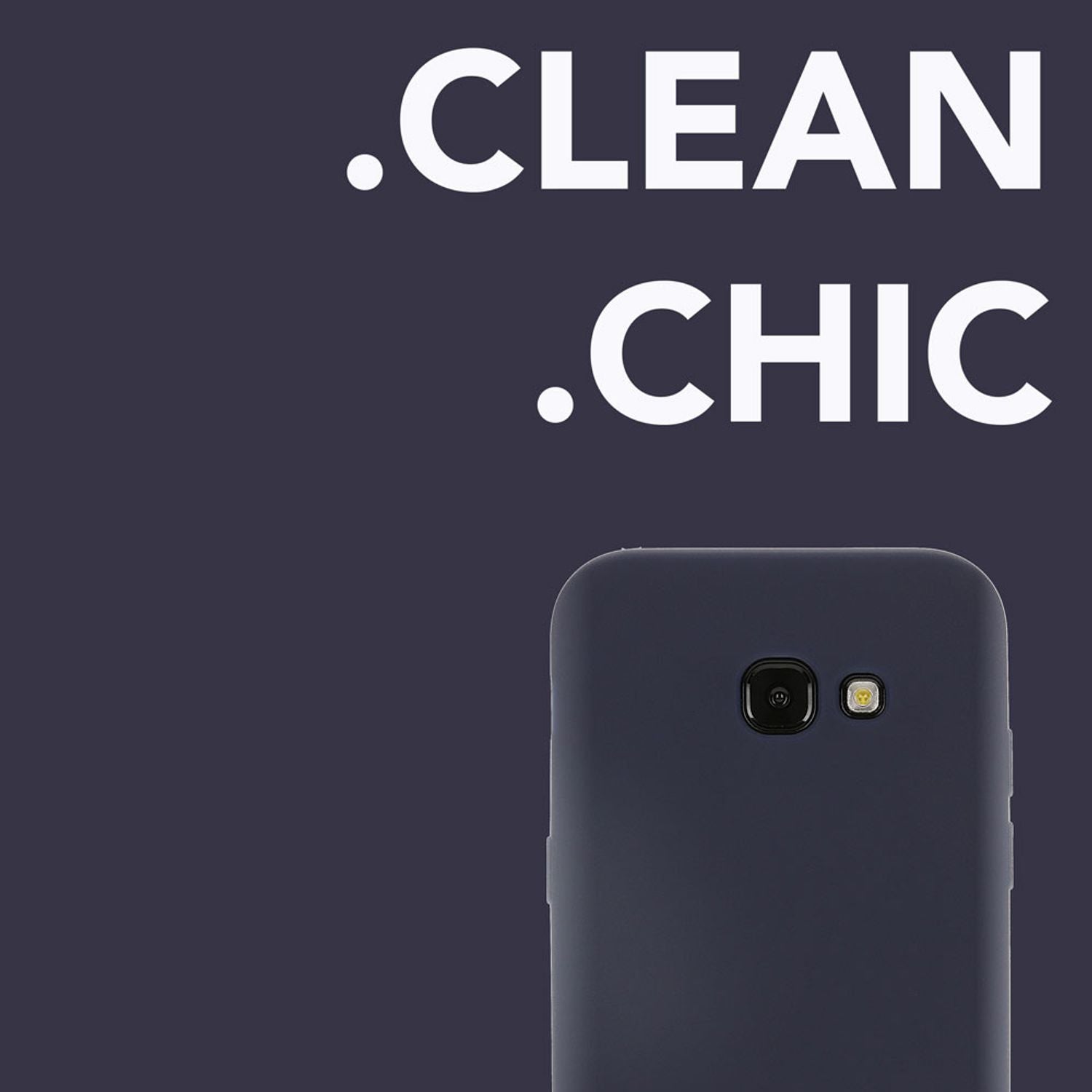 Samsung Galaxy A5 2017 Handy Hülle von NALIA, Silikon Case Cover Schutz Tasche Schwarz NALIA