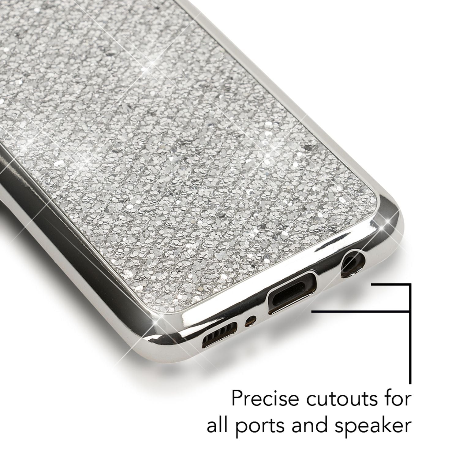 Samsung Galaxy S8 Plus Glitzer Handy Hülle von NALIA, Glitter Cover Bling Case Rot NALIA