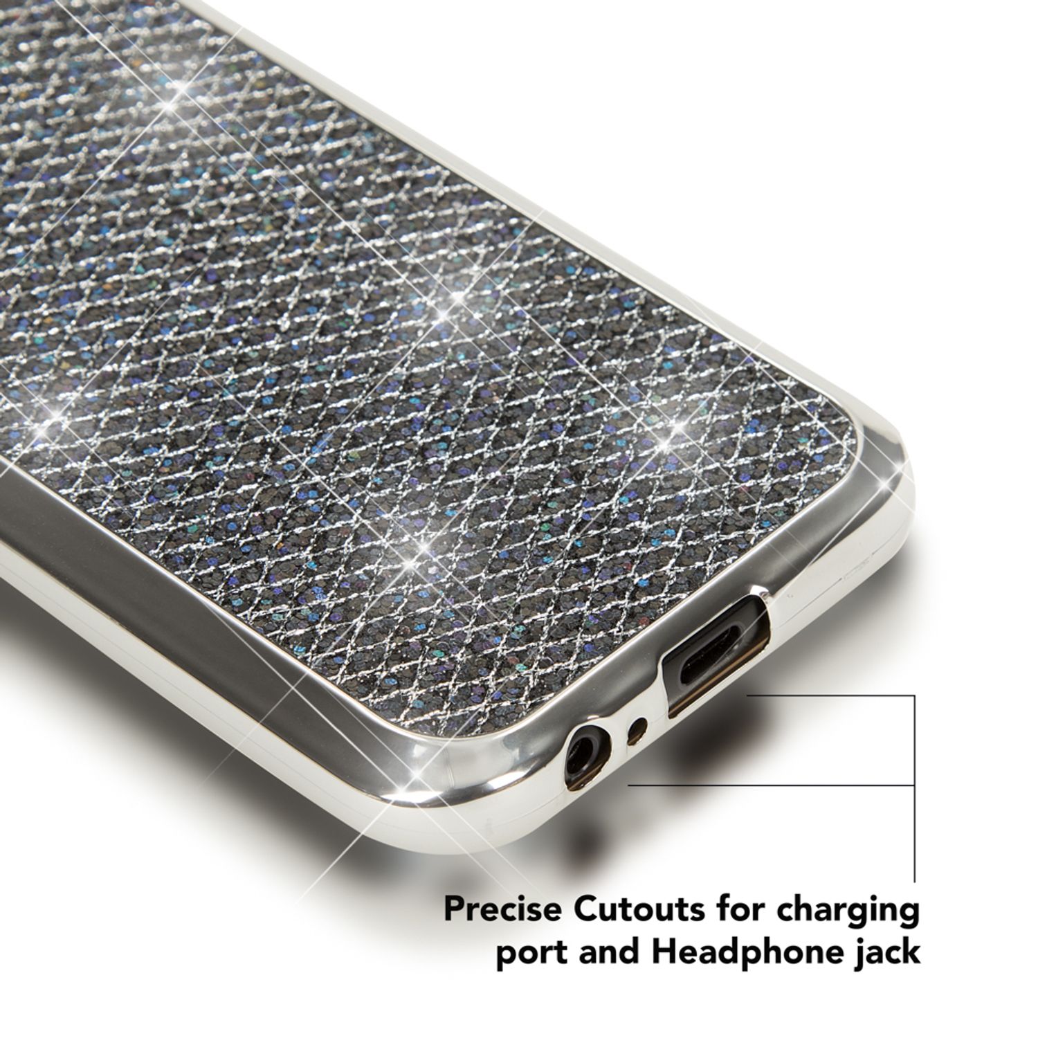 Samsung Galaxy A5 2017 Hülle Handyhülle von NALIA, Glitzer Glitter Schutzhülle Schwarz NALIA