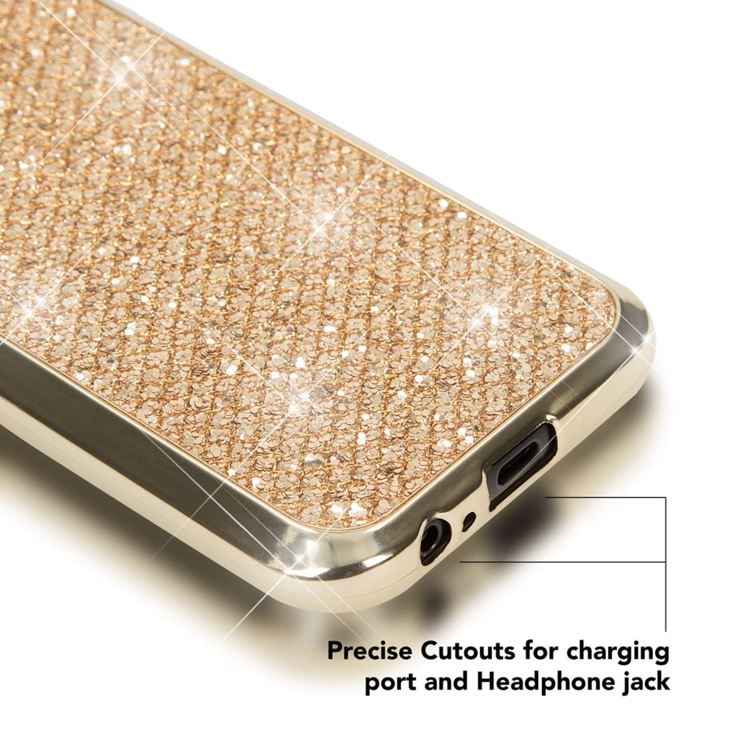 Samsung Galaxy A5 2017 Hülle Handyhülle von NALIA, Glitzer Glitter Schutzhülle Silber NALIA