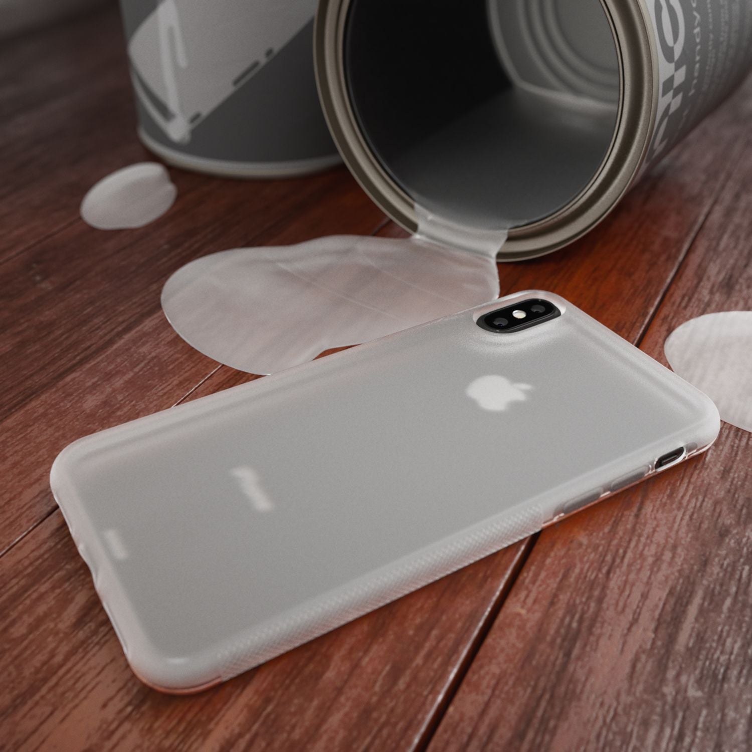 NALIA Hülle für Apple iPhone X XS, Anti Slip Case Schutz Cover Silikon Etui Matt Transparent NALIA