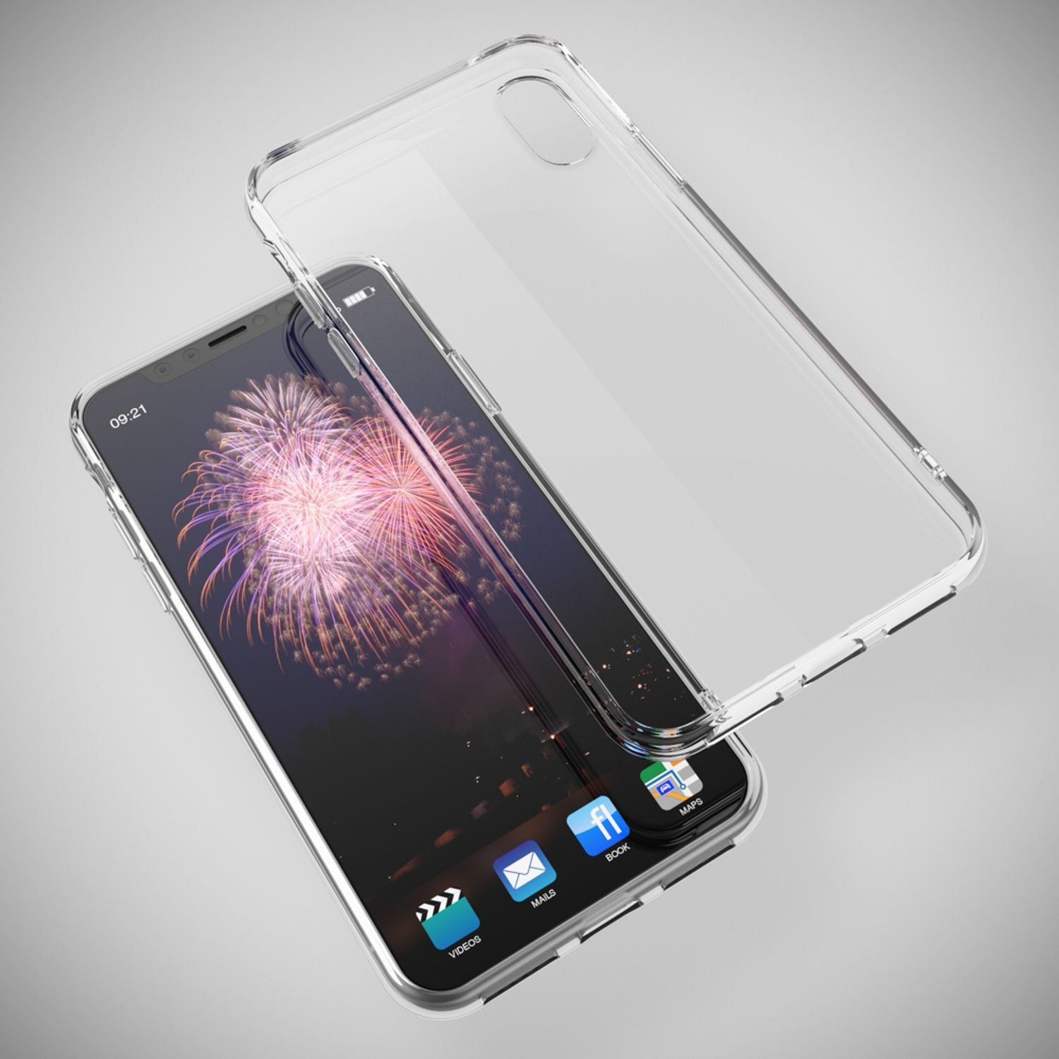 NALIA Handyhülle für iPhone XR, Ultra-Slim Silikon Case Cover Crystal Clear Etui Transparent NALIA