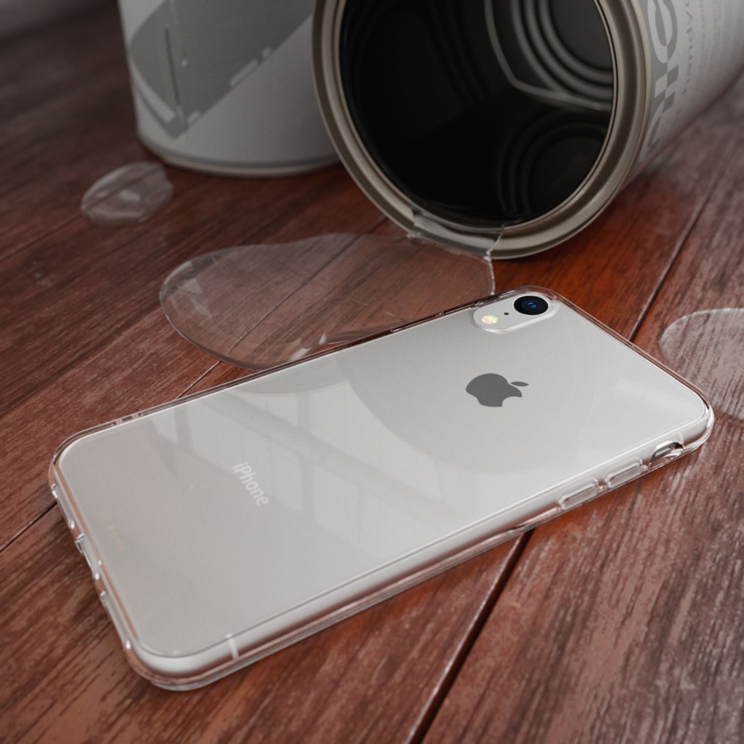 NALIA Handyhülle für iPhone XR, Ultra-Slim Silikon Case Cover Crystal Clear Etui Transparent NALIA