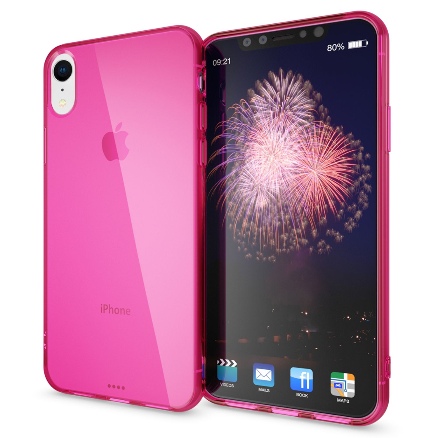 NALIA Handyhülle für iPhone XR, Ultra-Slim Silikon Case Cover Crystal Clear Etui Transparent NALIA