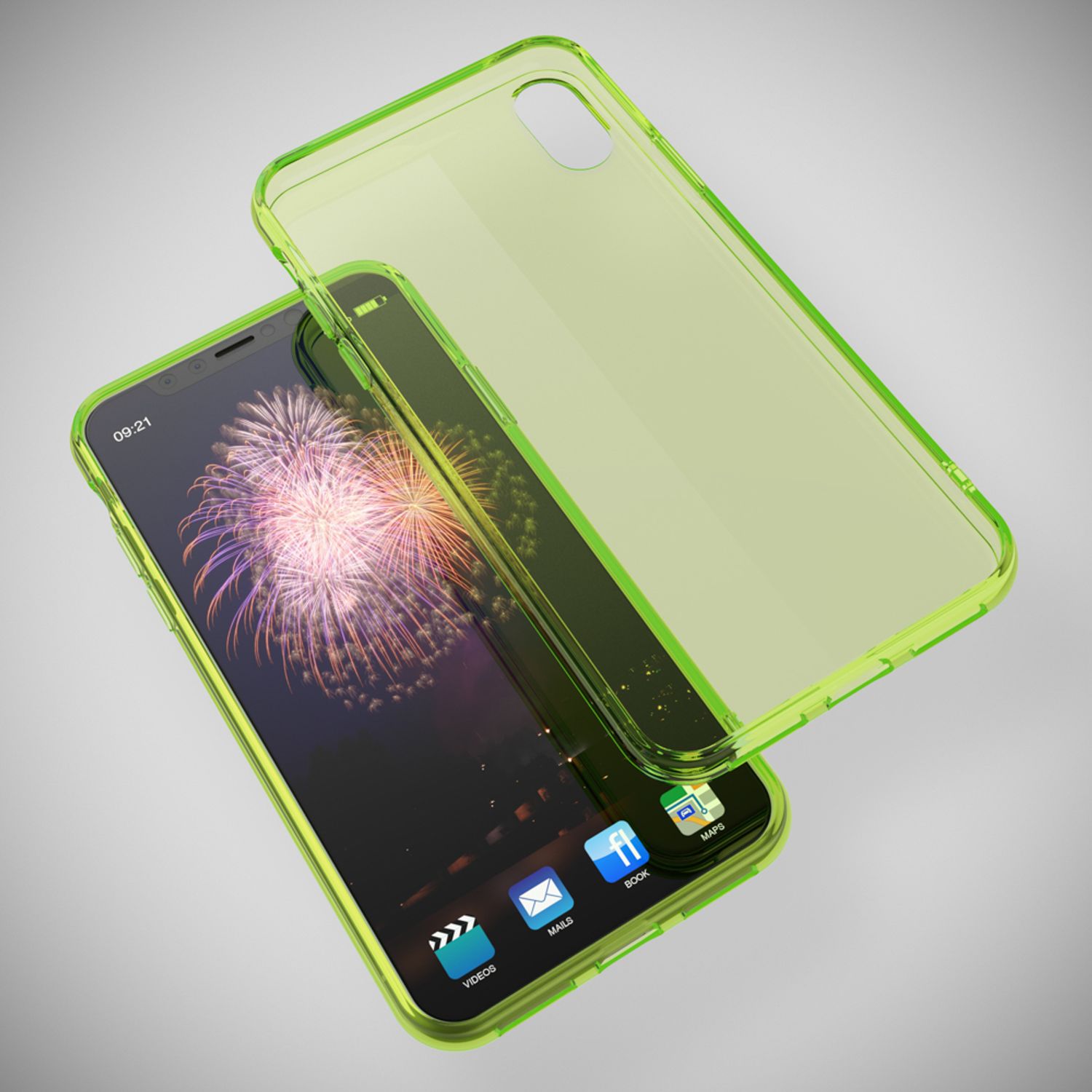 NALIA Handyhülle für iPhone XR, Ultra-Slim Silikon Case Cover Crystal Clear Etui Grau NALIA