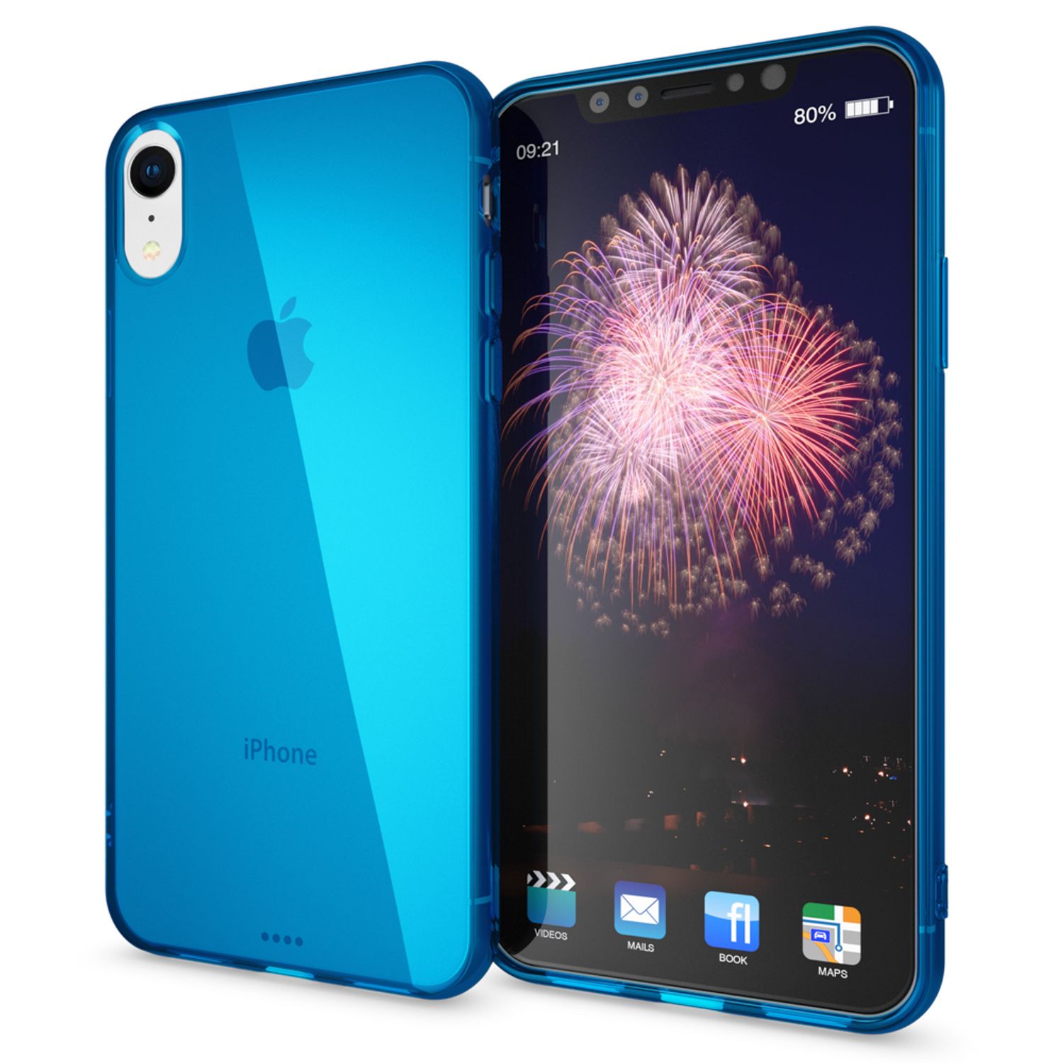 NALIA Handyhülle für iPhone XR, Ultra-Slim Silikon Case Cover Crystal Clear Etui Grau NALIA