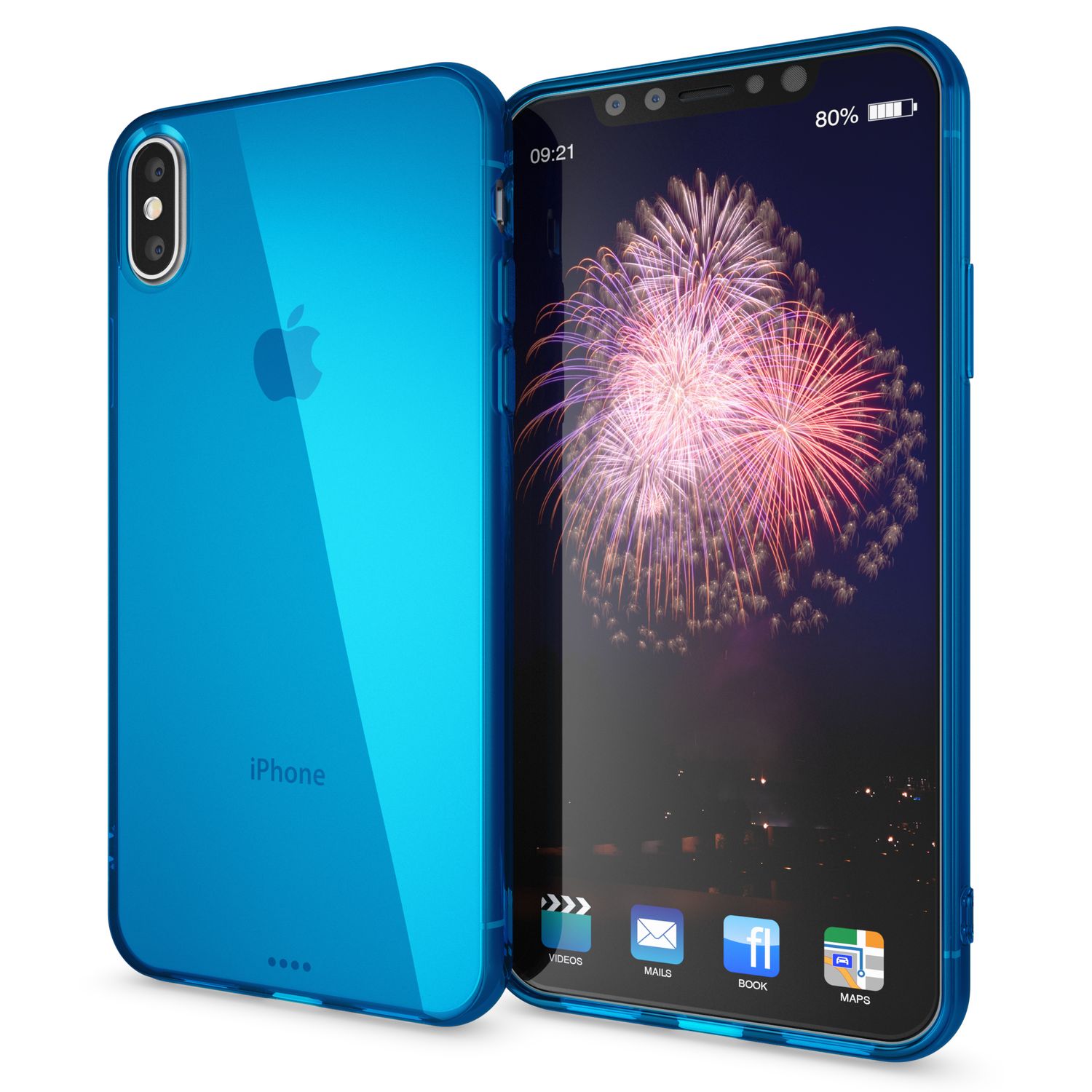 NALIA Hülle für Apple iPhone X XS, Slim Handy Schutz Case Silikon Cover Bumper Transparent NALIA