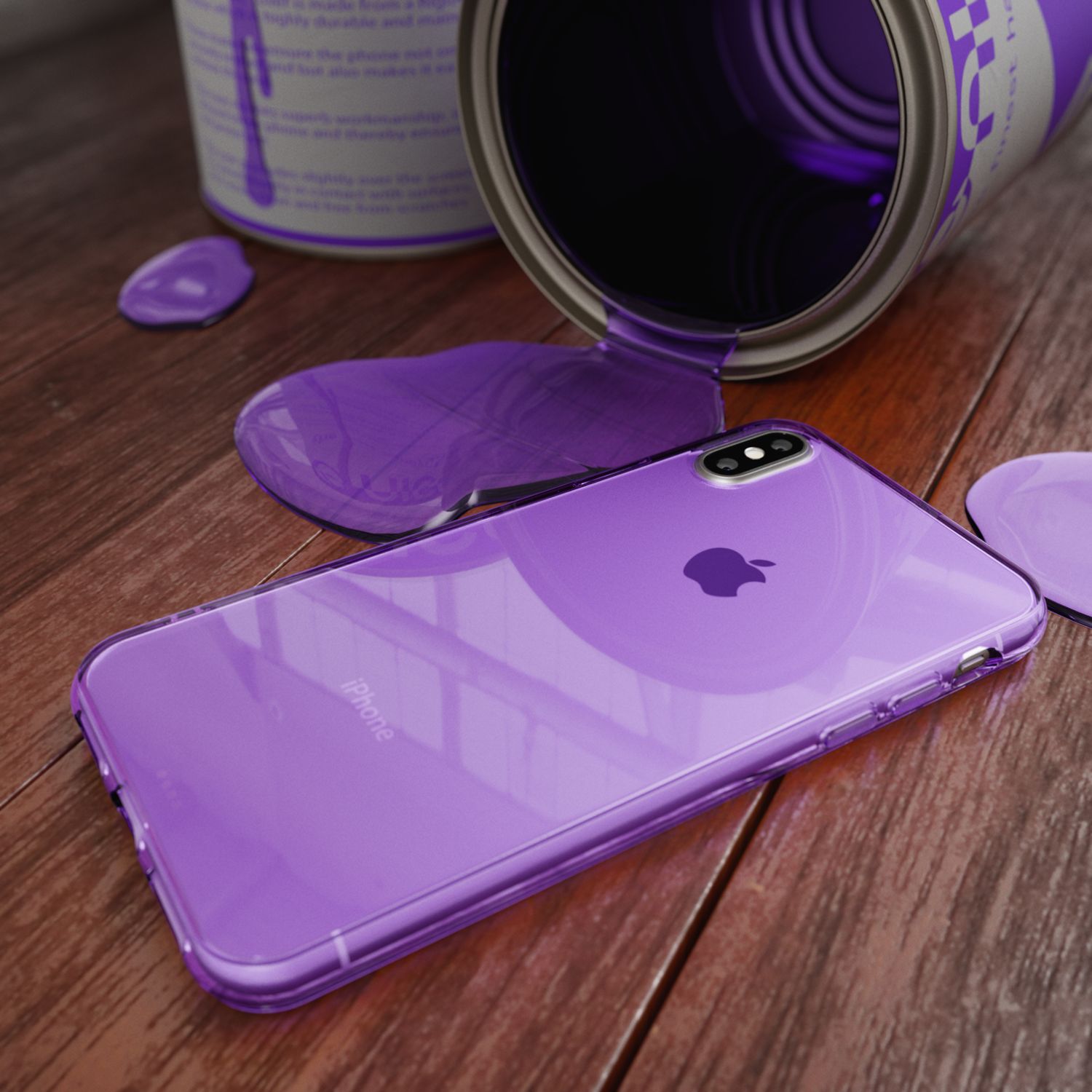 NALIA Hülle für Apple iPhone X XS, Slim Handy Schutz Case Silikon Cover Bumper Transparent NALIA