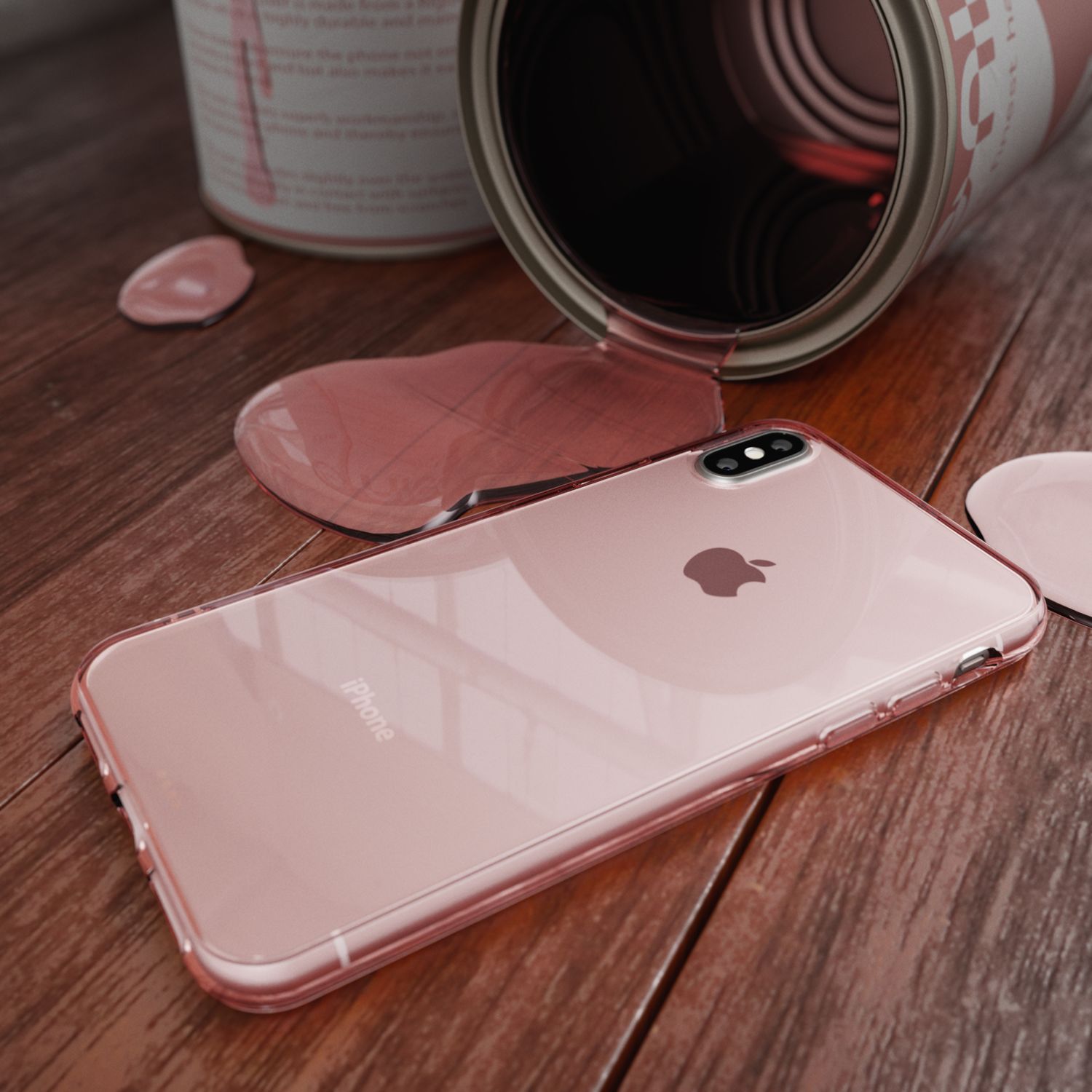 NALIA Hülle für Apple iPhone X XS, Slim Handy Schutz Case Silikon Cover Bumper Transparent NALIA