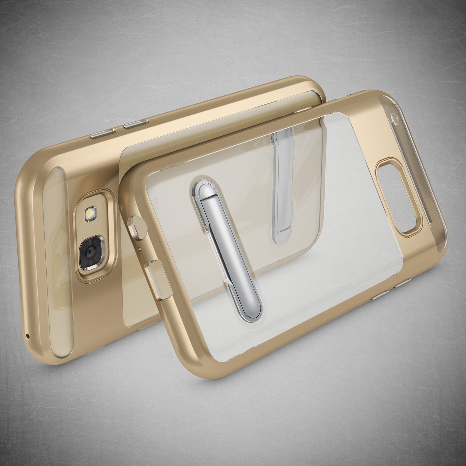 Samsung Galaxy A5 2017 Ständer Handy Hülle von NALIA, TPU Silikon Kickstand Case Blau NALIA