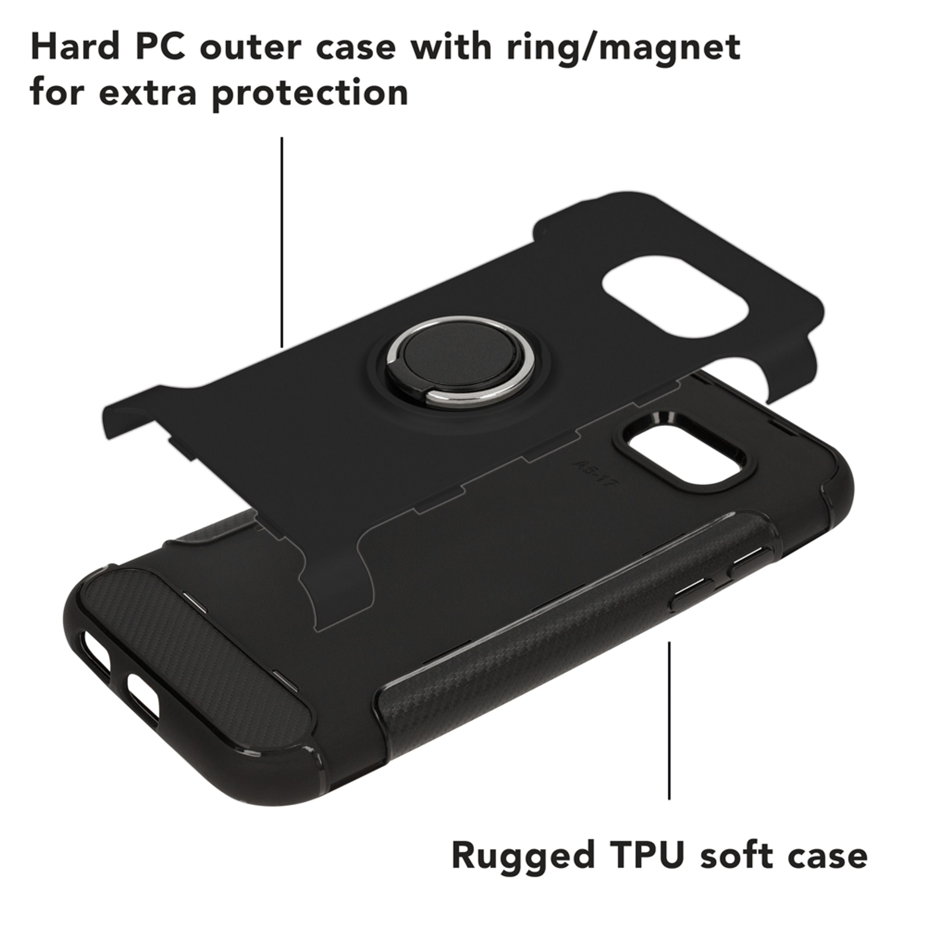 Samsung Galaxy A5 2017 Ring Handy Hülle von NALIA, Case Cover für KFZ Halterung NALIA