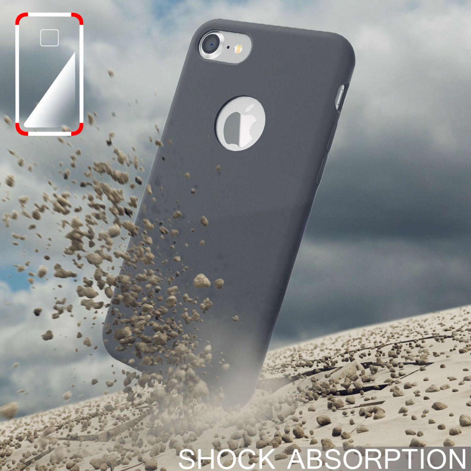 Apple iPhone 7 Liquid Silikon Handy Hülle von NALIA, weiches Hard Cover Case Dünn NALIA