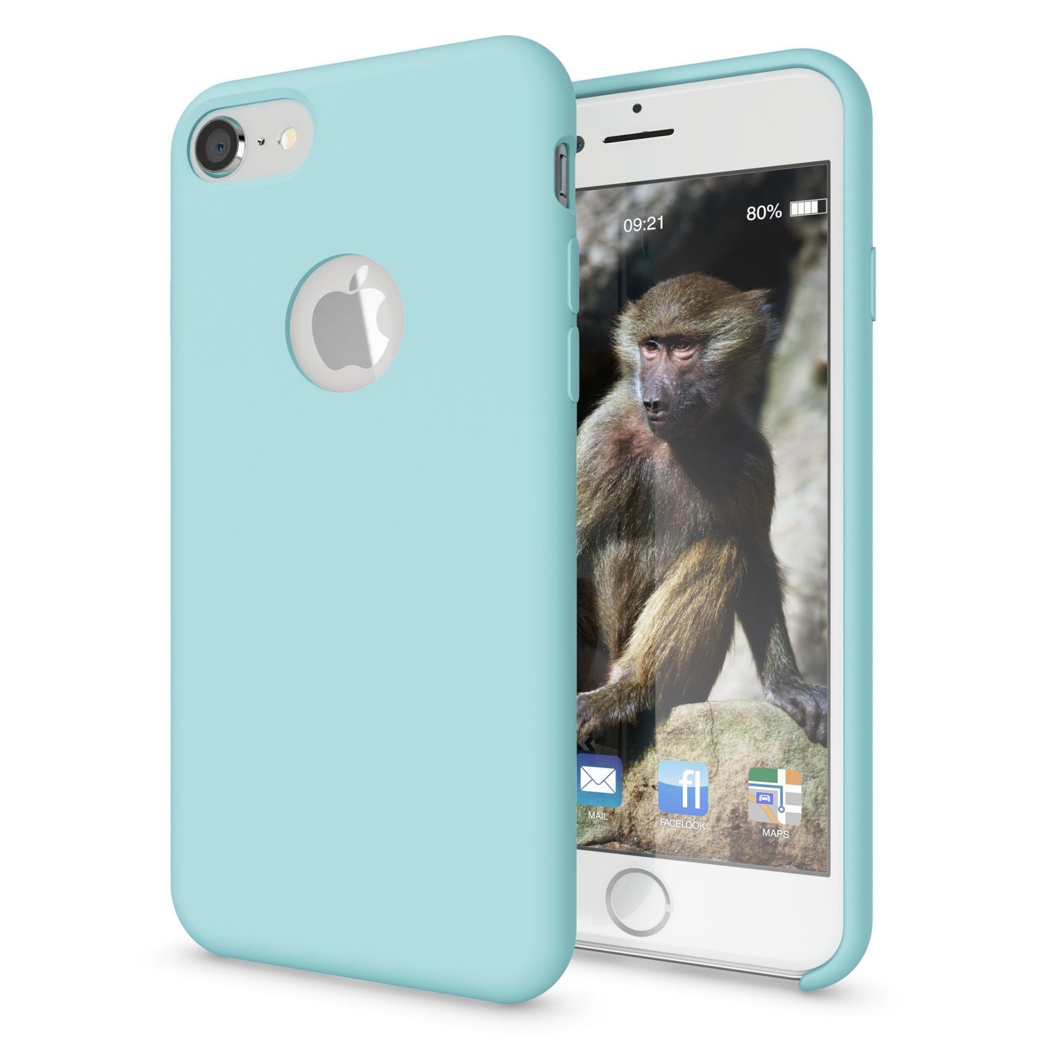 Apple iPhone 8 Liquid Silikon Handy Hülle von NALIA, weiches Hard Cover Case Dünn Old Pink NALIA