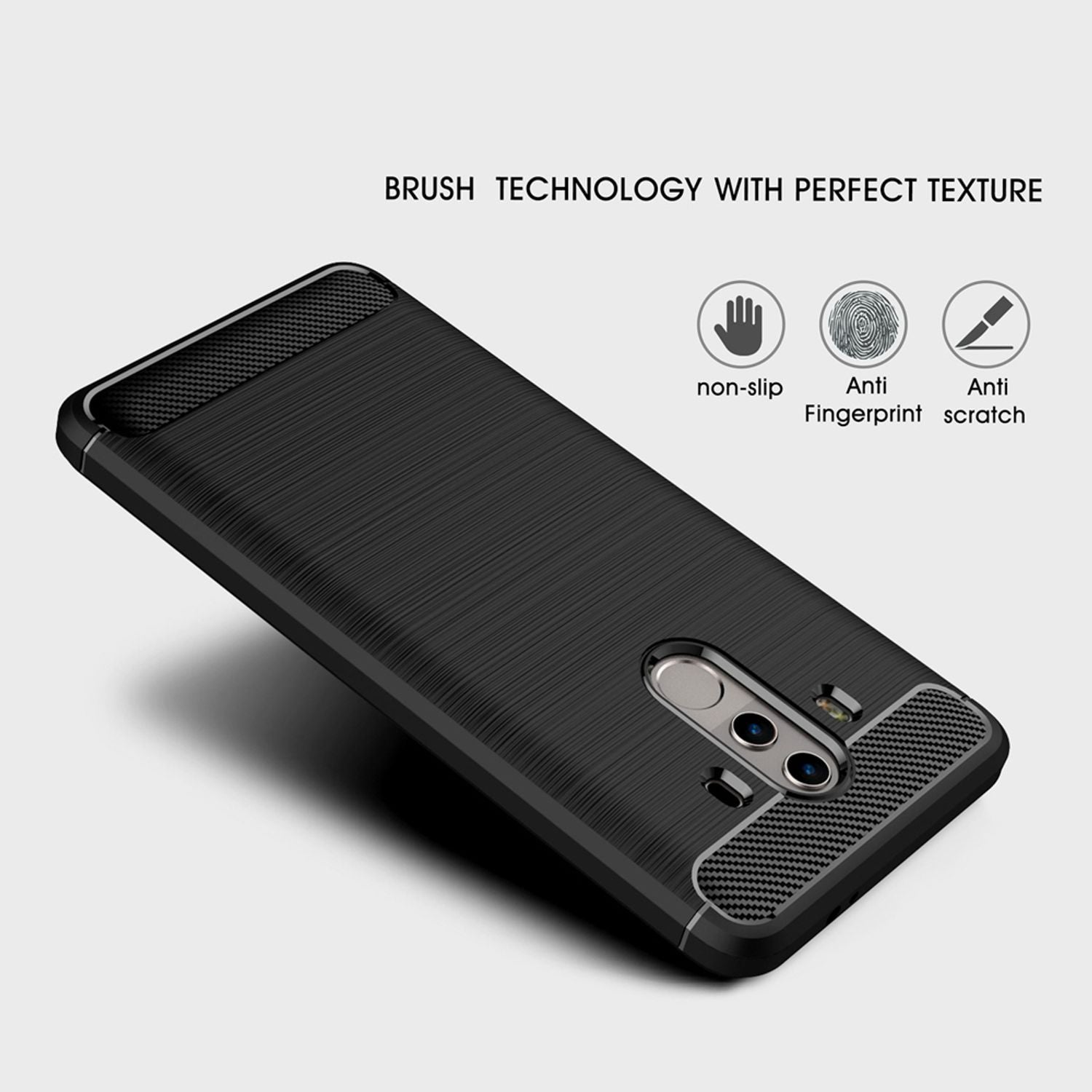 Huawei Mate 10 Pro Handy Hülle von NALIA, Carbon Look Silikon Case Cover Dünn Default Title NALIA Protective Hülle
