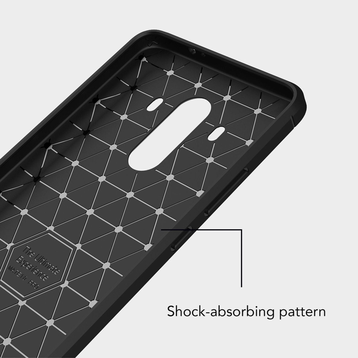 Huawei Mate 10 Pro Handy Hülle von NALIA, Carbon Look Silikon Case Cover Dünn Default Title NALIA Protective Hülle