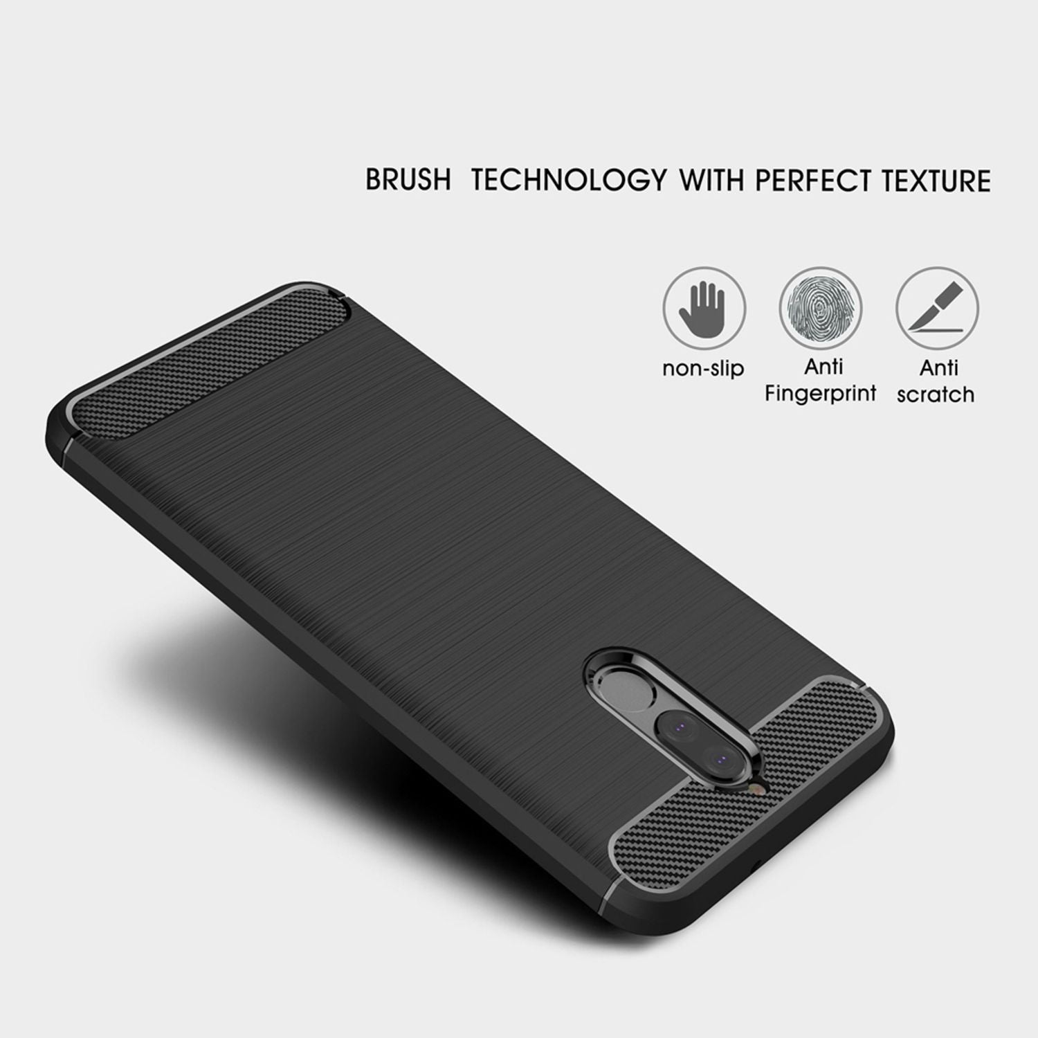 Huawei Mate 10 Lite Handy Hülle von NALIA, Carbon Look Silikon Cover Case Schutz Default Title NALIA Protective Hülle