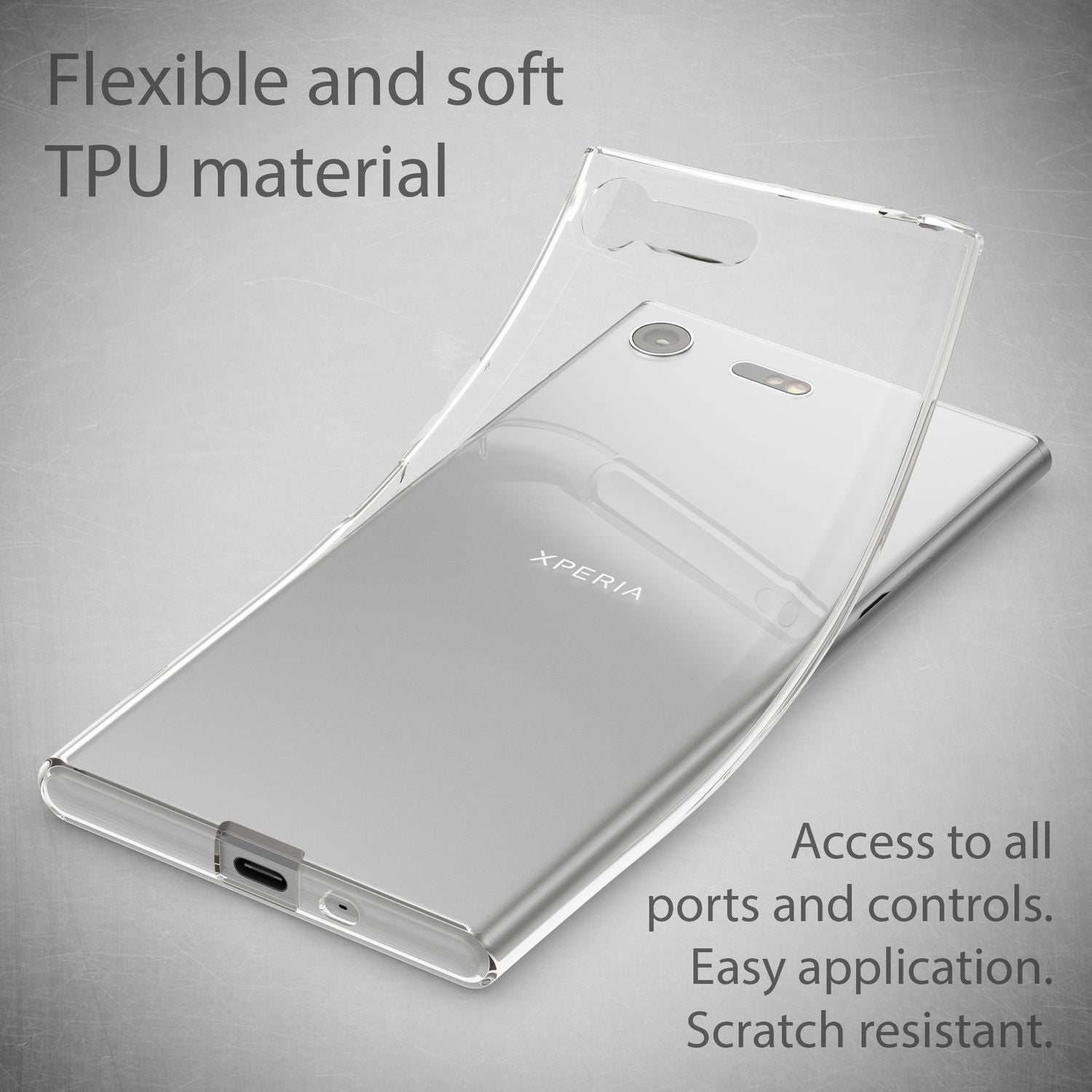 Sony Xperia XZ Premium Handy Hülle von NALIA Case Cover Tasche Schutz Transparent Default Title NALIA Transparente Hülle