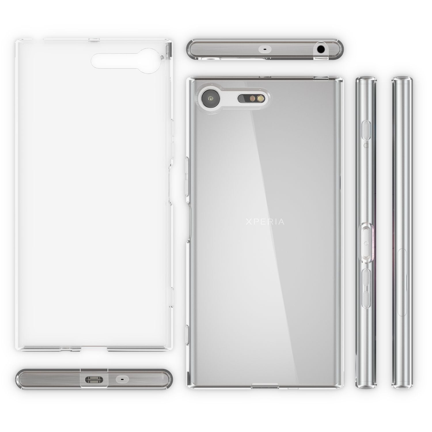 Sony Xperia XZ Premium Handy Hülle von NALIA Case Cover Tasche Schutz Transparent Default Title NALIA Transparente Hülle
