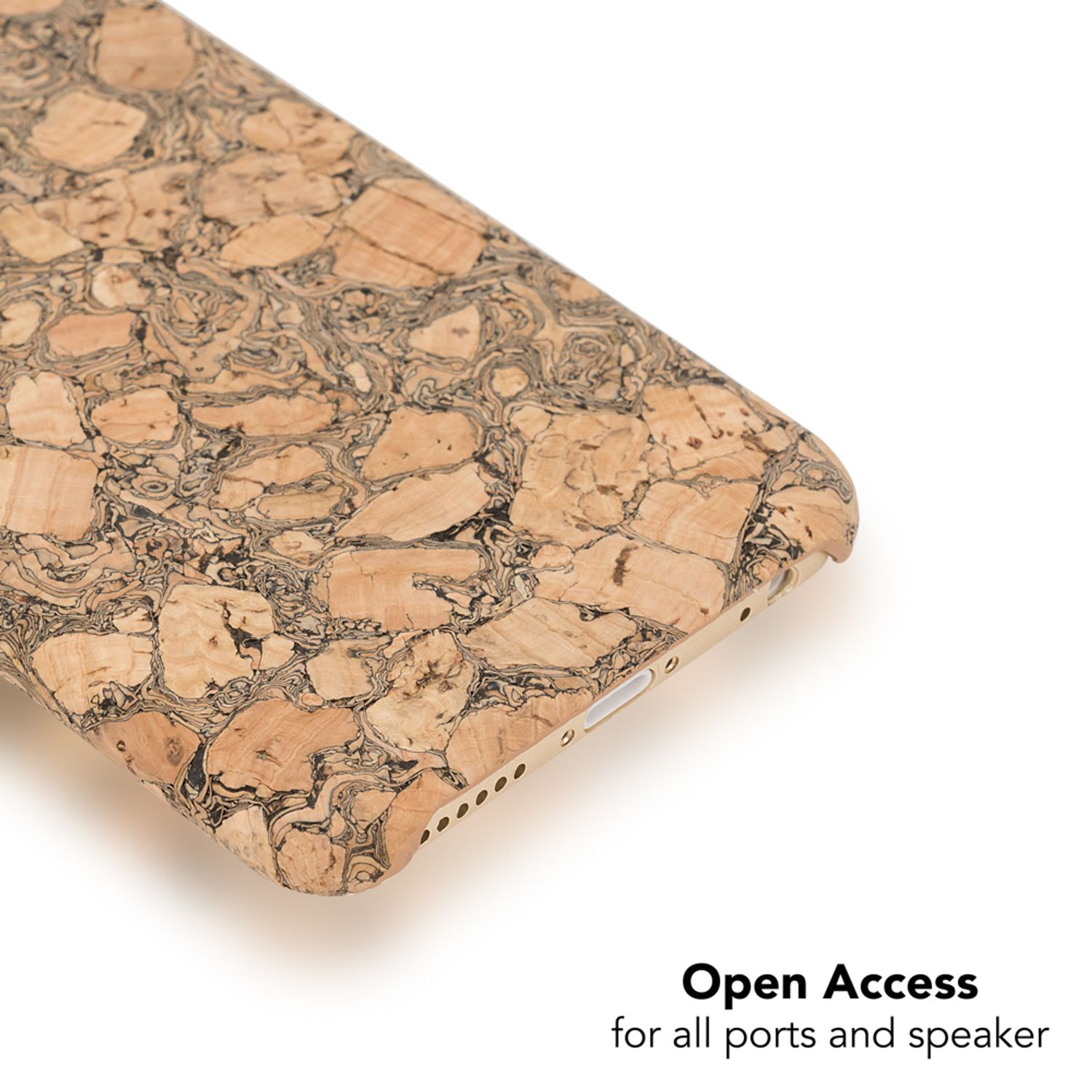 Apple iPhone 6 6s Kork Handy Hülle von NALIA, Holz Look Case Cover Schutzhülle Grey Cork NALIA