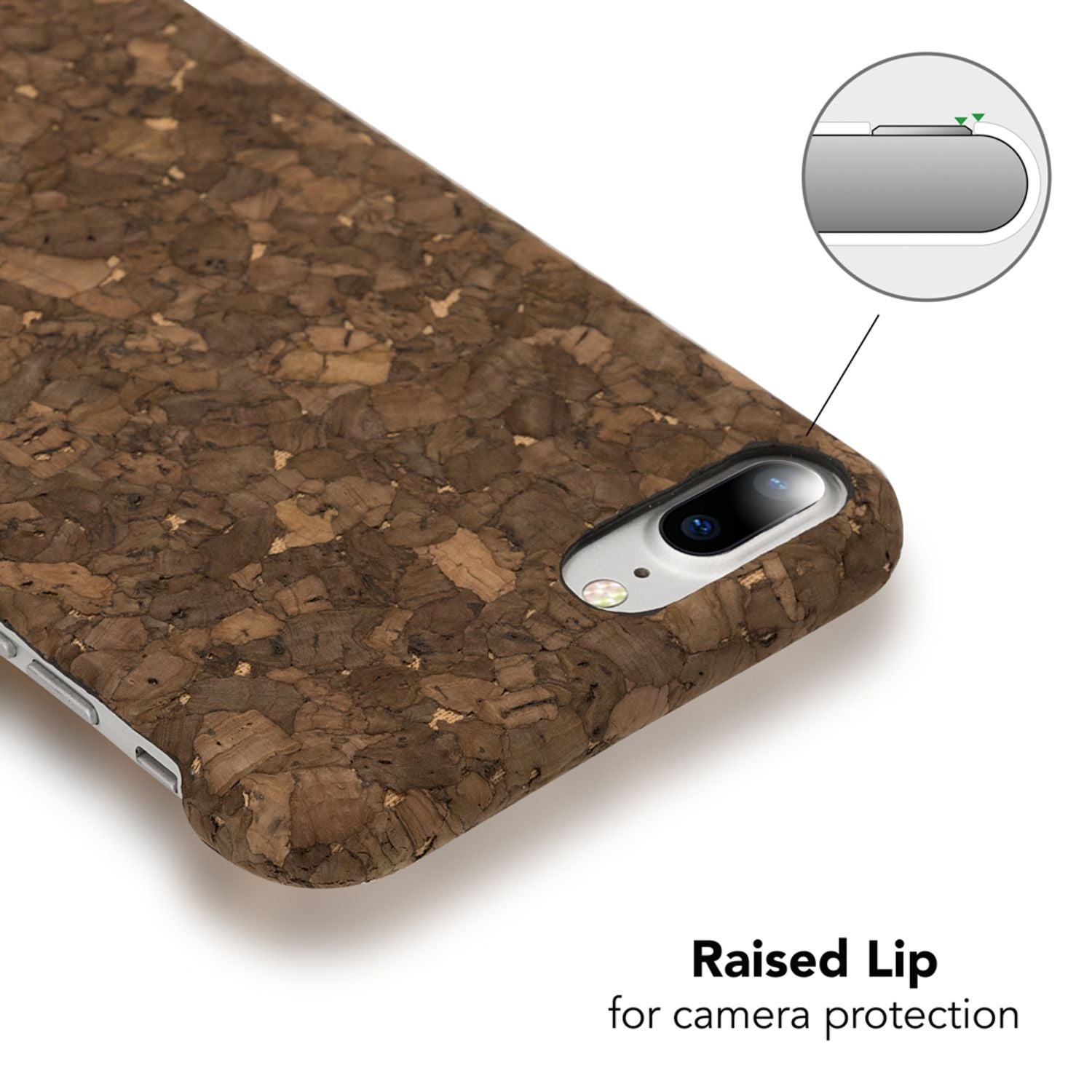Apple iPhone 8 Plus / 7 Plus Kork Hülle Handyhülle von NALIA, Hard Case Cover