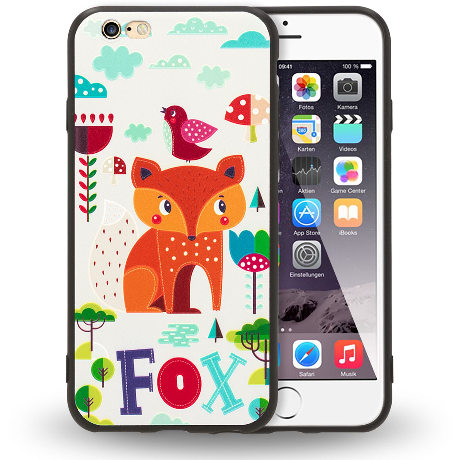 Apple iPhone 6 6s Handy Hülle von NALIA, Slim TPU Silikon Motiv Case Cover Schutz NALIA