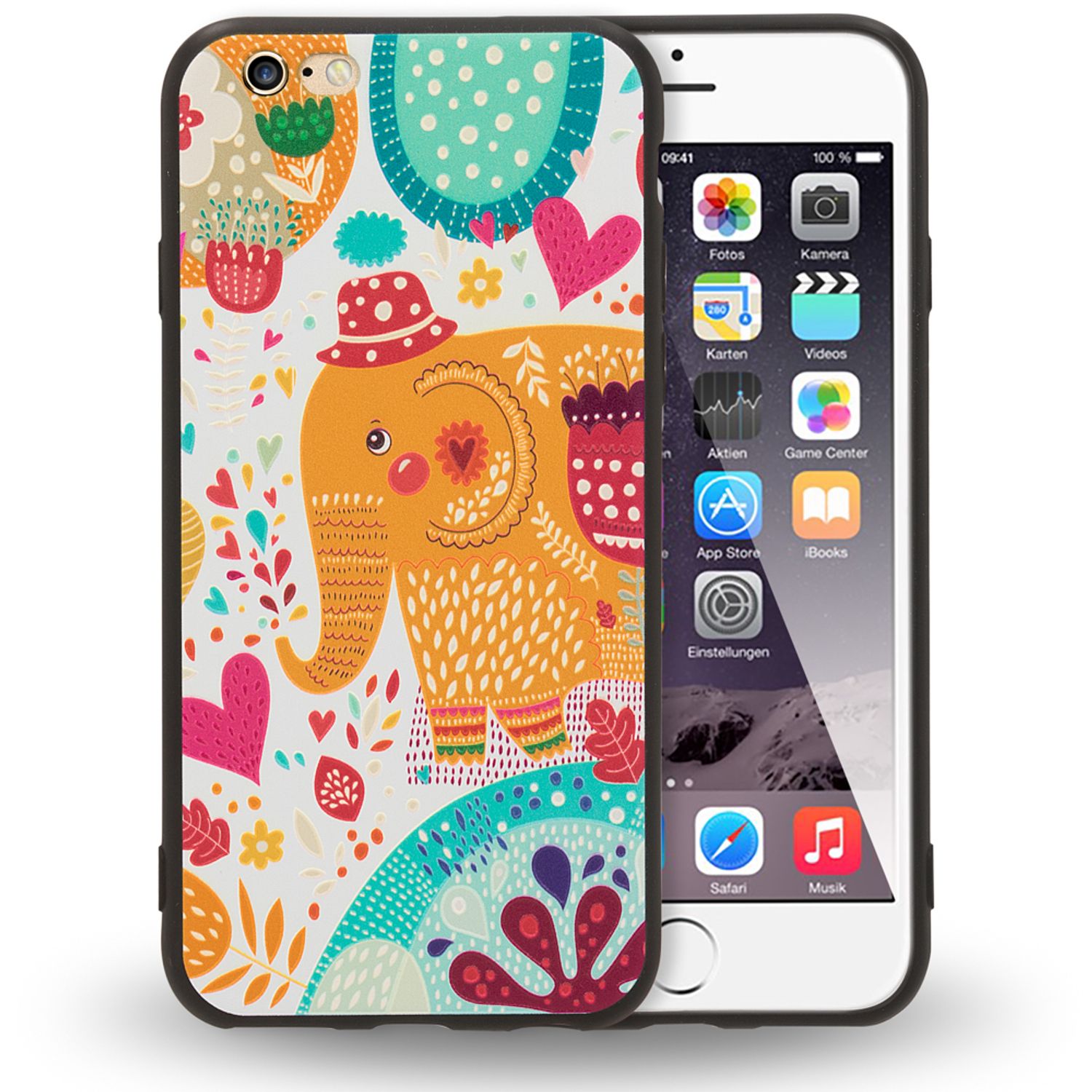 Apple iPhone 6 6s Handy Hülle von NALIA, Slim TPU Silikon Motiv Case Cover Schutz Squirrel NALIA