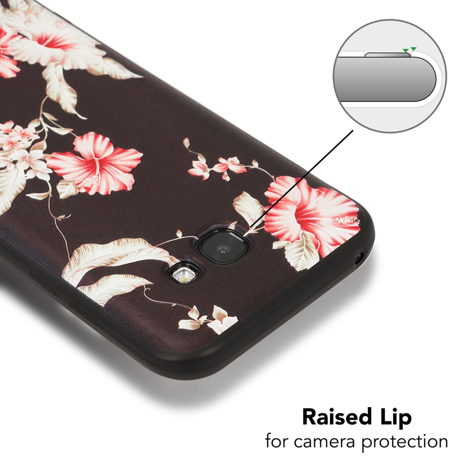 Samsung Galaxy A5 (17) Handy Hülle von NALIA, Slim TPU Silikon Motiv Case Cover Passion Flower NALIA