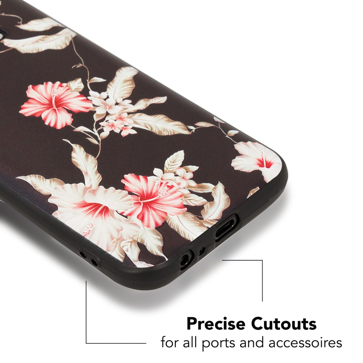 Samsung Galaxy A5 (17) Handy Hülle von NALIA, Slim TPU Silikon Motiv Case Cover Passion Flower NALIA