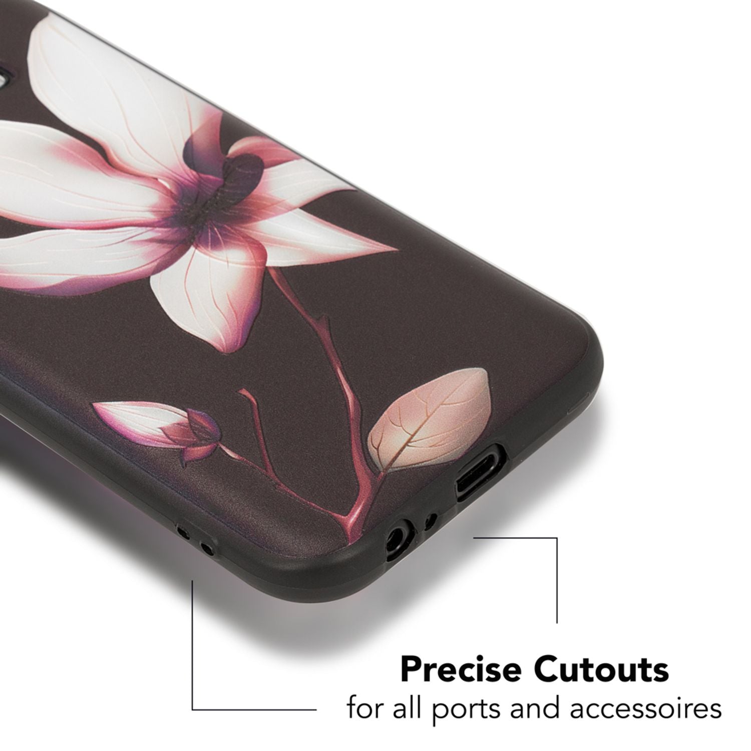 Samsung Galaxy A5 (17) Handy Hülle von NALIA, Slim TPU Silikon Motiv Case Cover Cherry Blossom NALIA