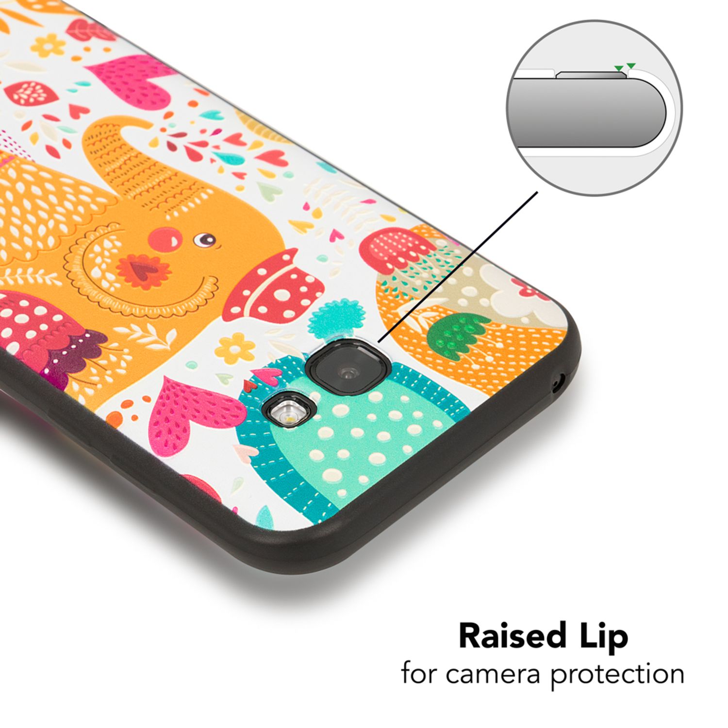 Samsung Galaxy A5 (17) Handy Hülle von NALIA, Slim TPU Silikon Motiv Case Cover Elephant NALIA