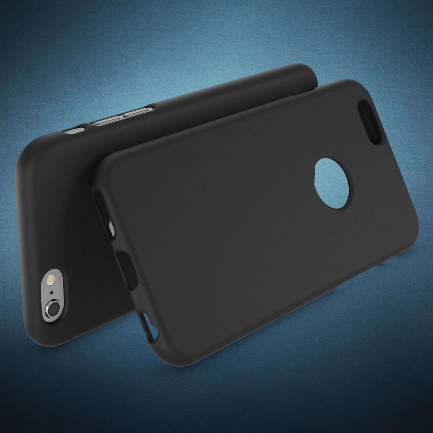 iPhone 6 6S Hülle Handyhülle von NALIA, Ultra Slim TPU Silikon Cover Neon Case Schwarz NALIA Protective Hülle