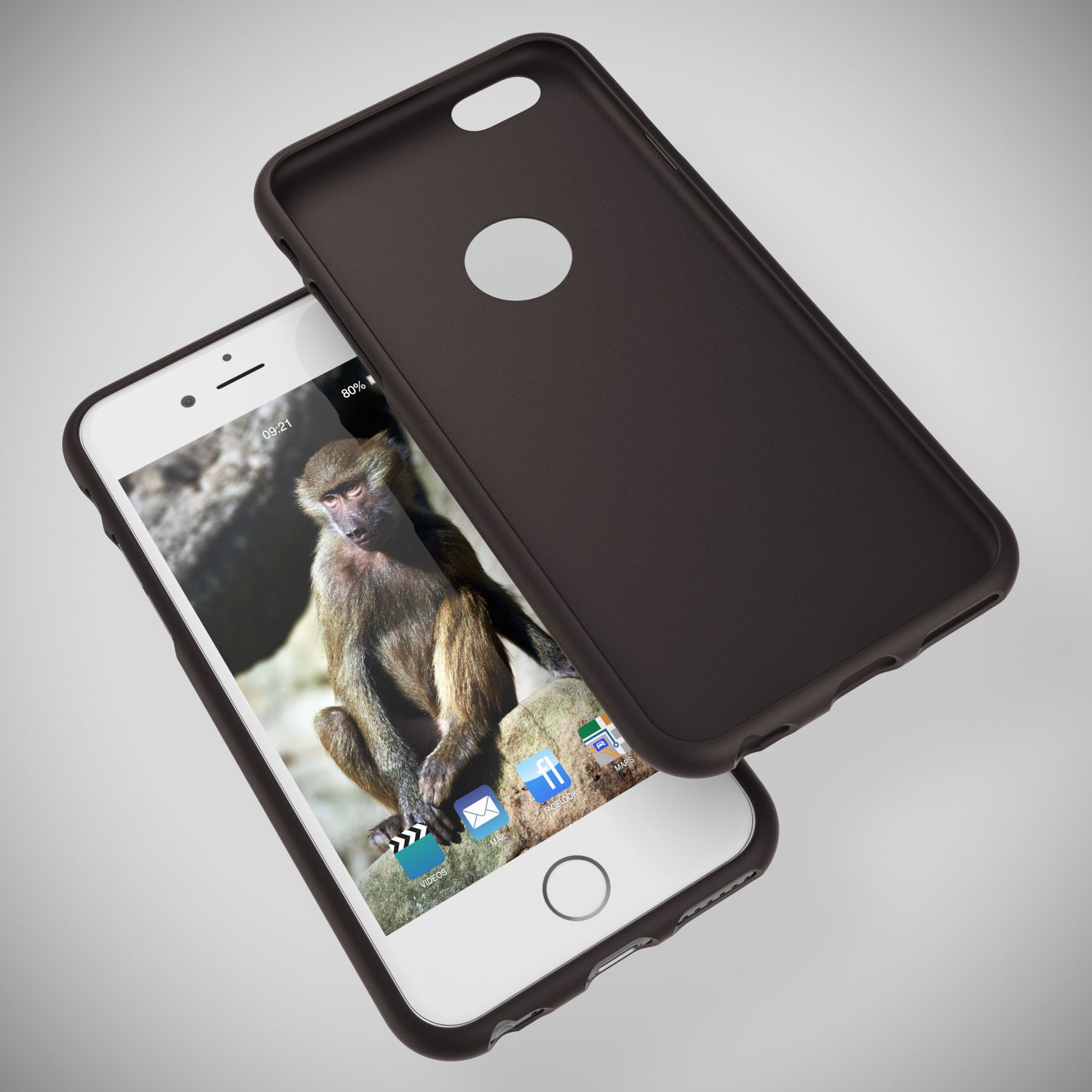 iPhone 6 6S Hülle Handyhülle von NALIA, Ultra Slim TPU Silikon Cover Neon Case Schwarz NALIA Protective Hülle